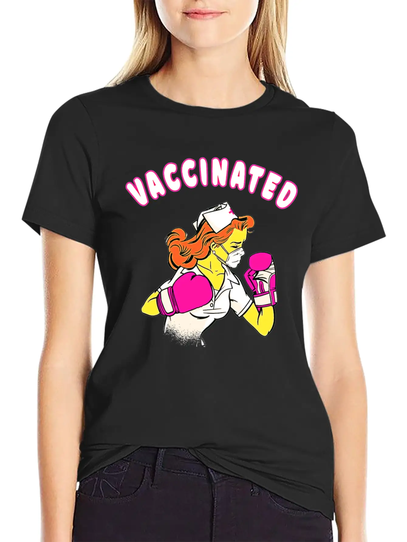 Nurse Vaccination Vaccinated Comfortable Minimalist Graphic Tee – Summer Style Essential