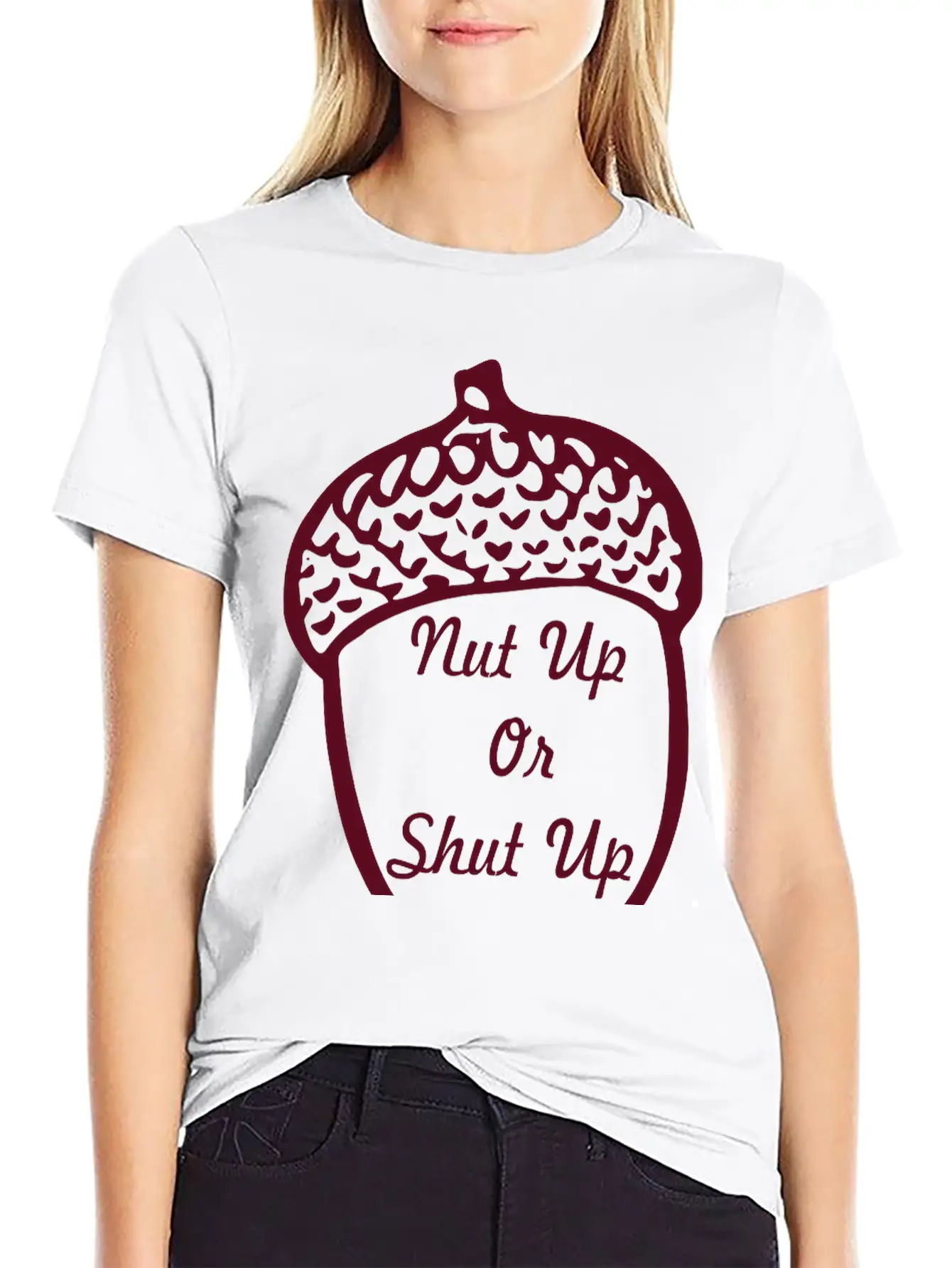Nut Up Or Shut Up Stylish Everyday T-Shirt – Unisex Basic Cotton Tee