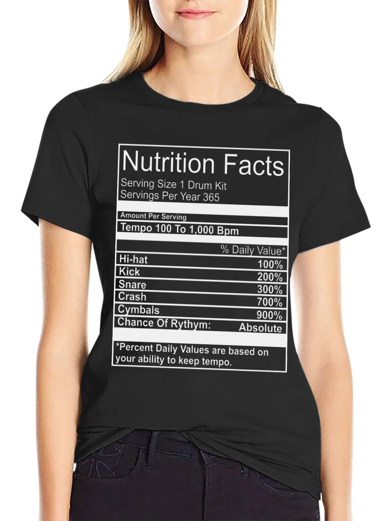Nutrition Facts Unisex Casual T-Shirt – Clean Design For Daily Comfort