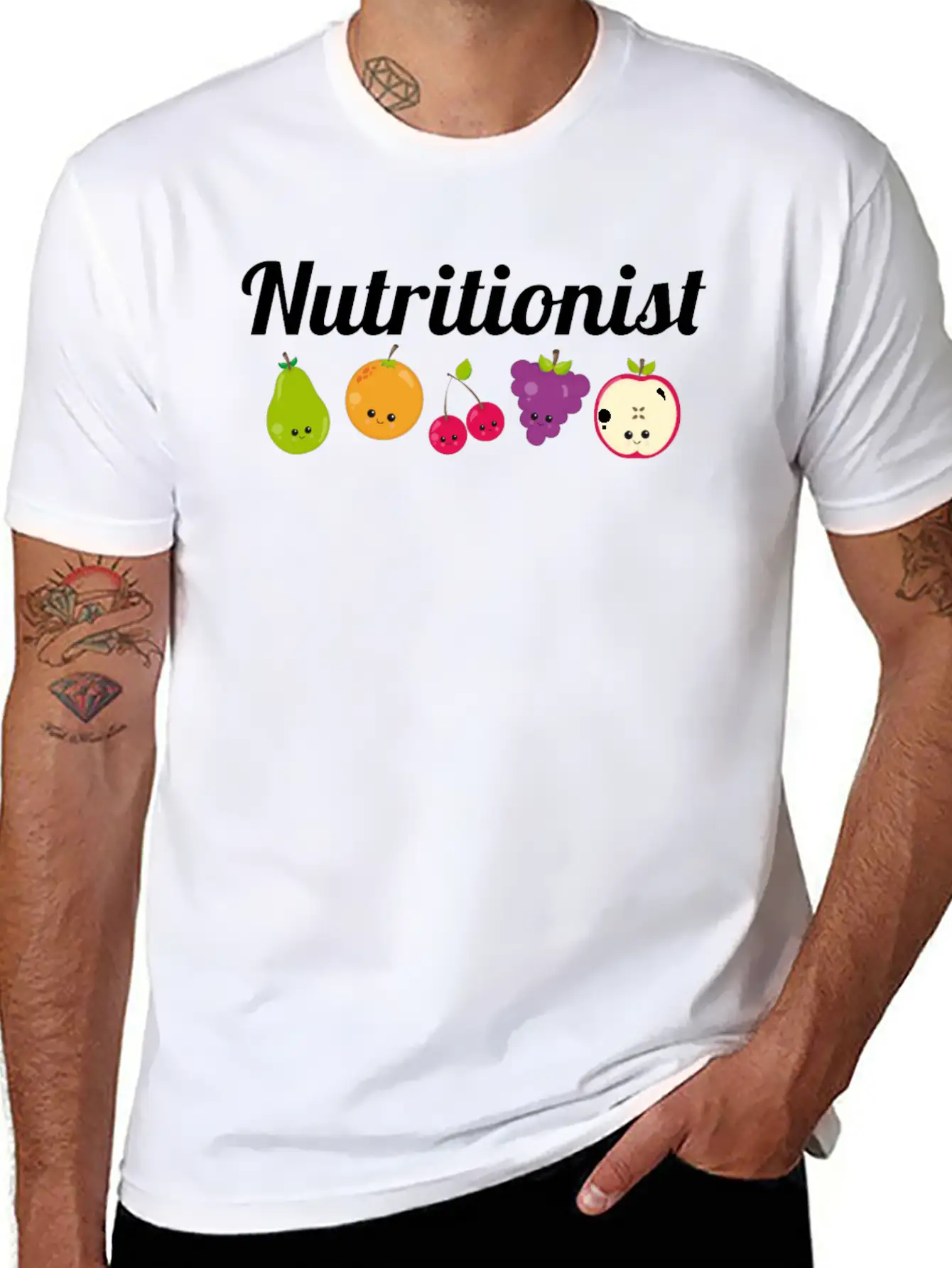 Nutritionist Nutrition Funny Fruit Gift Relaxed Everyday Tee – Lightweight And Durable Cotton