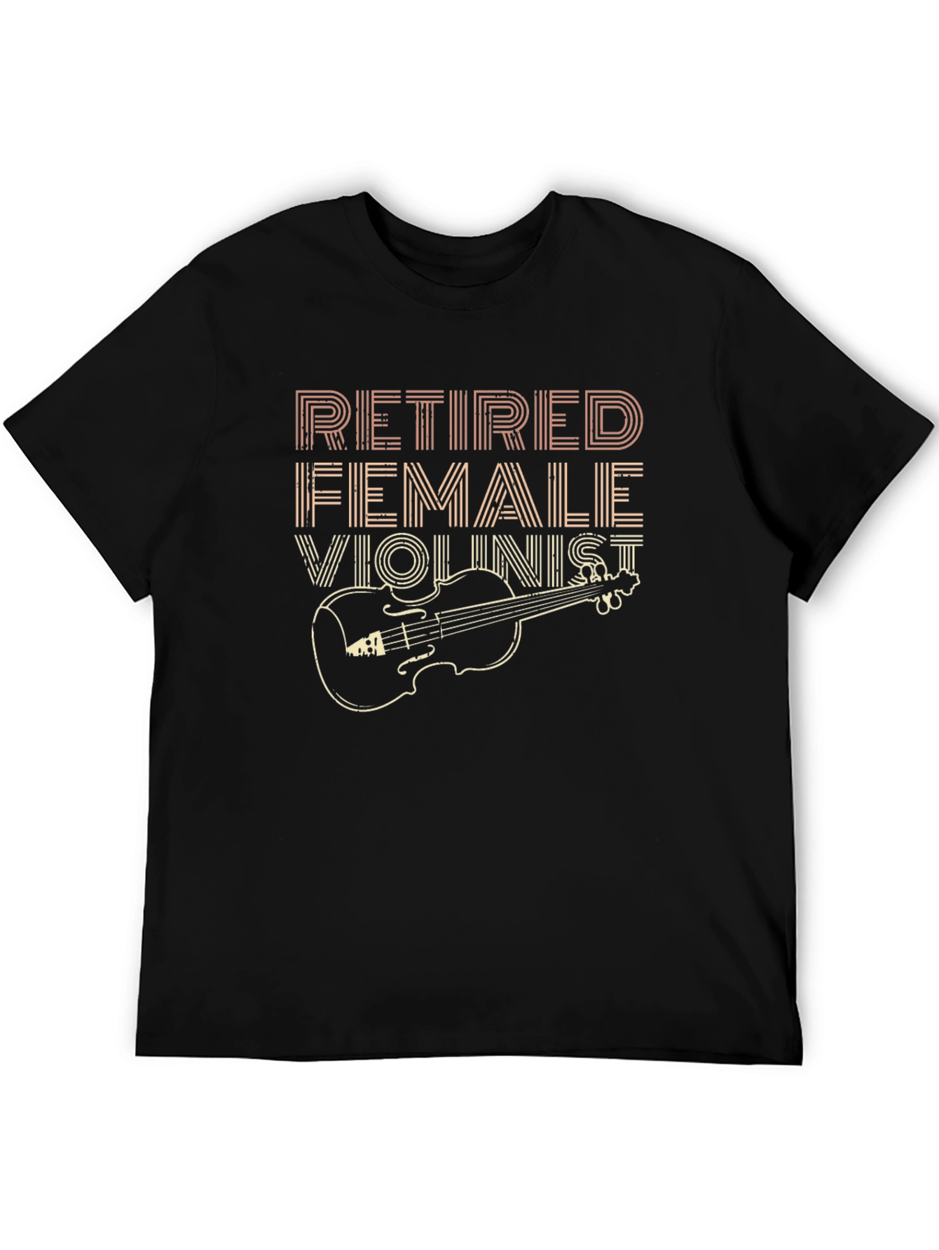 Retired Female Violinist T-Shirt Musician Gift
