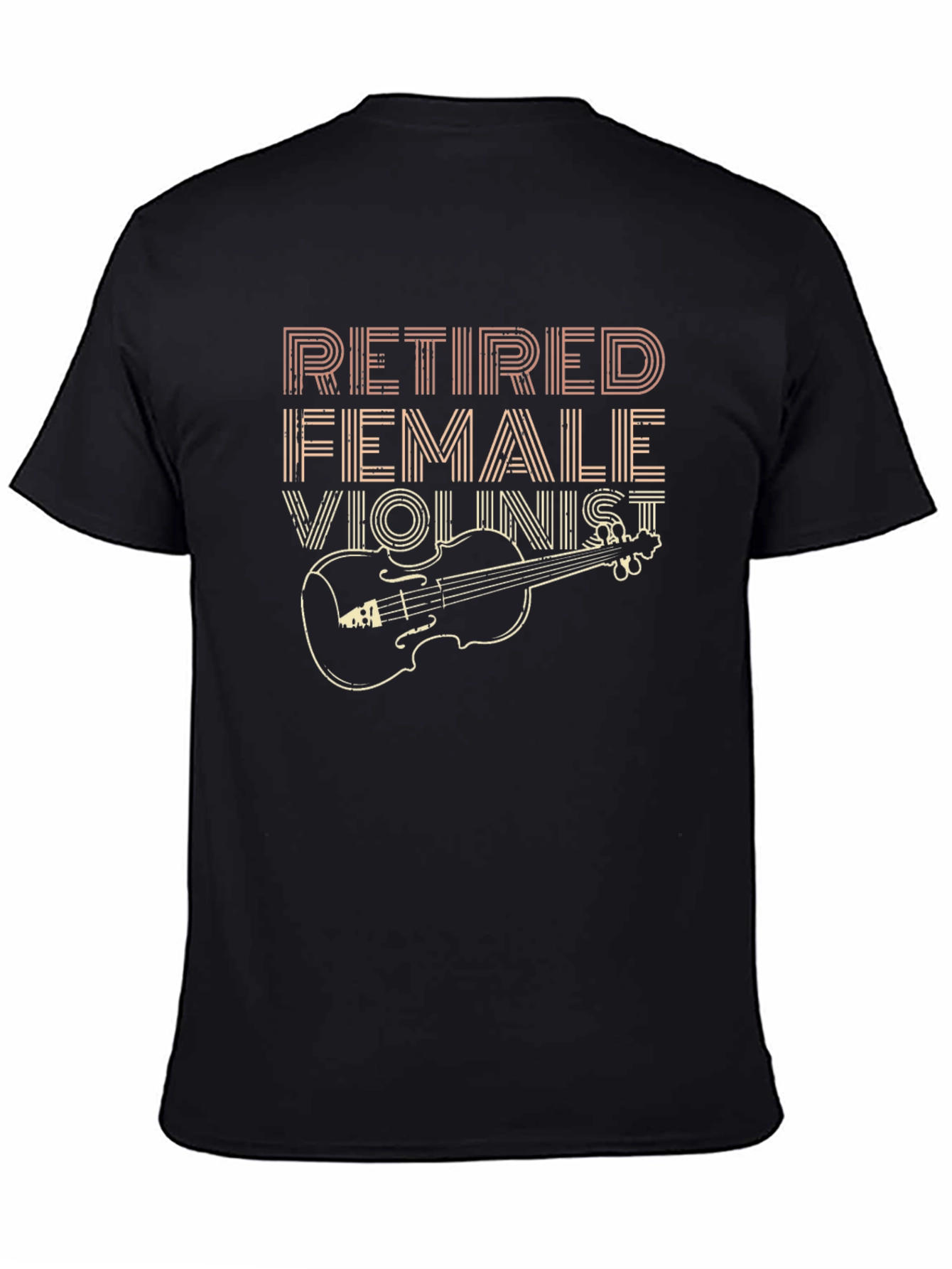 Retired Female Violinist T-Shirt Musician Gift