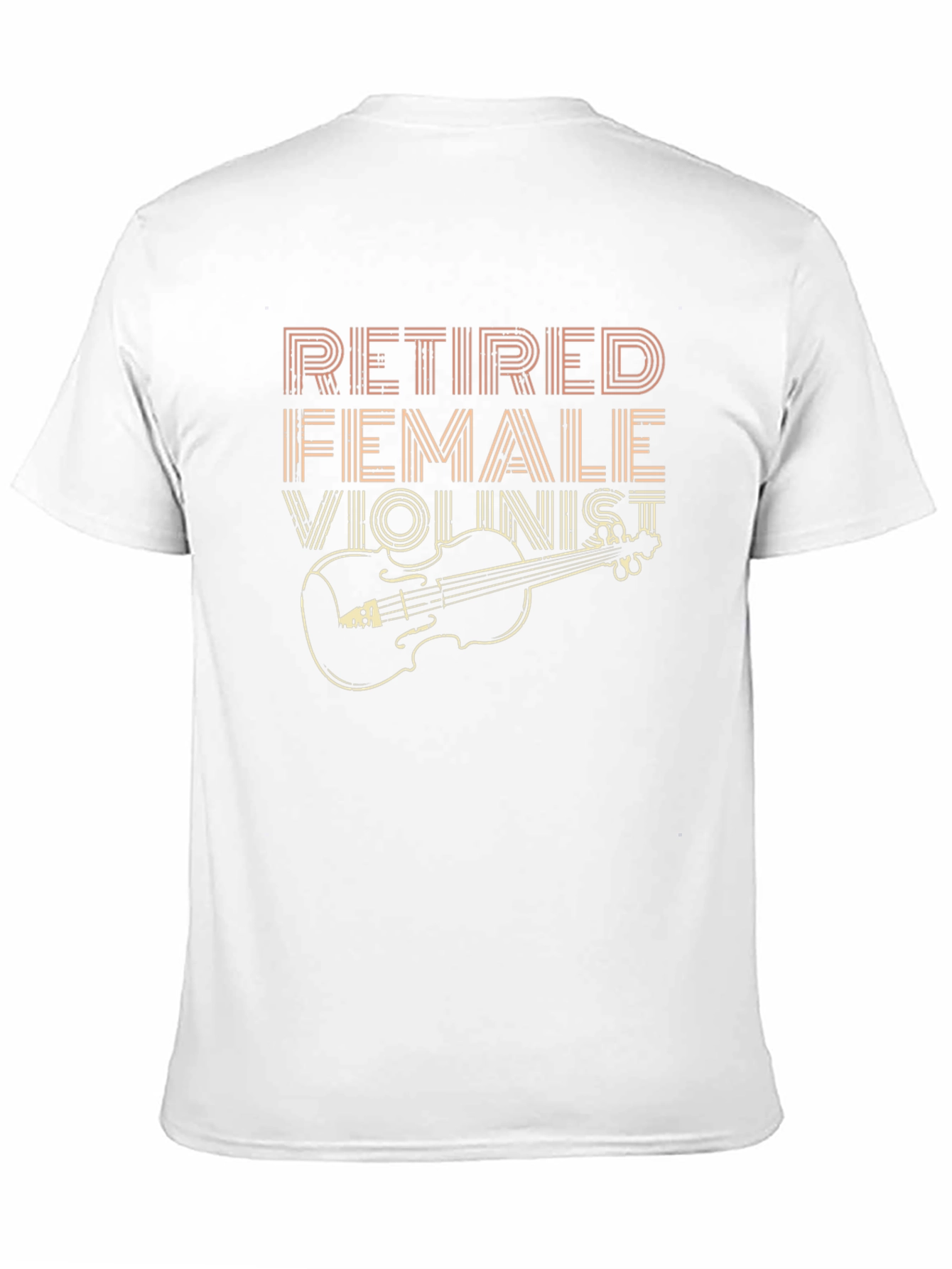 Retired Female Violinist T-Shirt Musician Gift