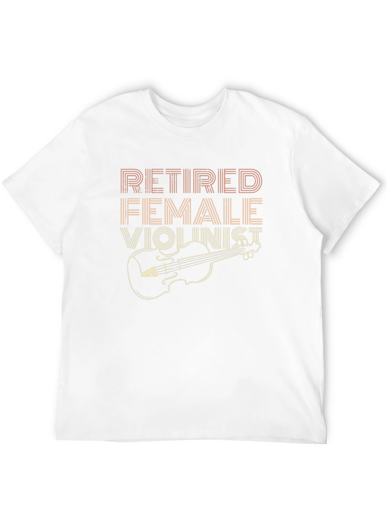 Retired Female Violinist T-Shirt Musician Gift