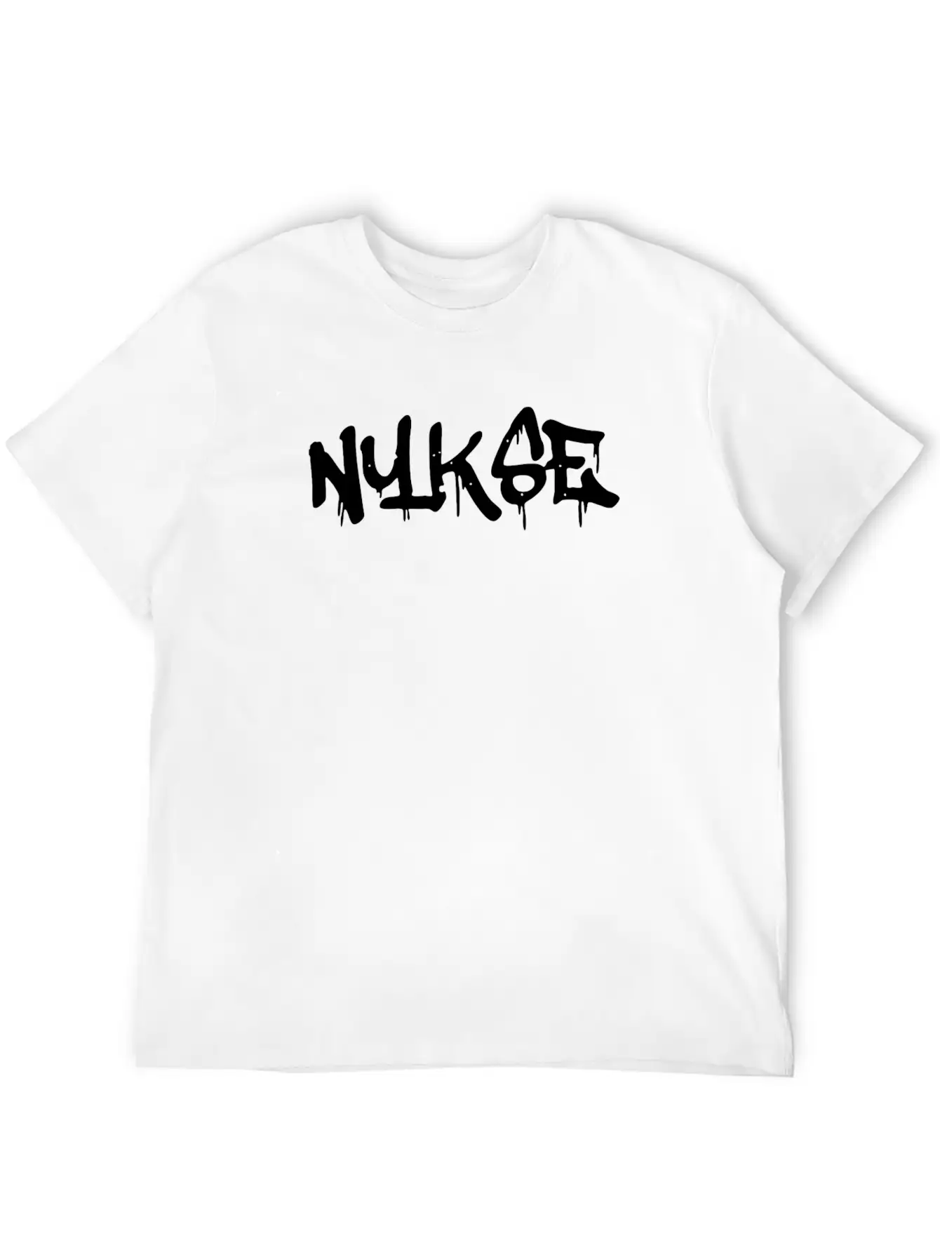 NYKSE Graffiti Logo Basic Graphic T-Shirt – Daily Comfort In Soft Cotton