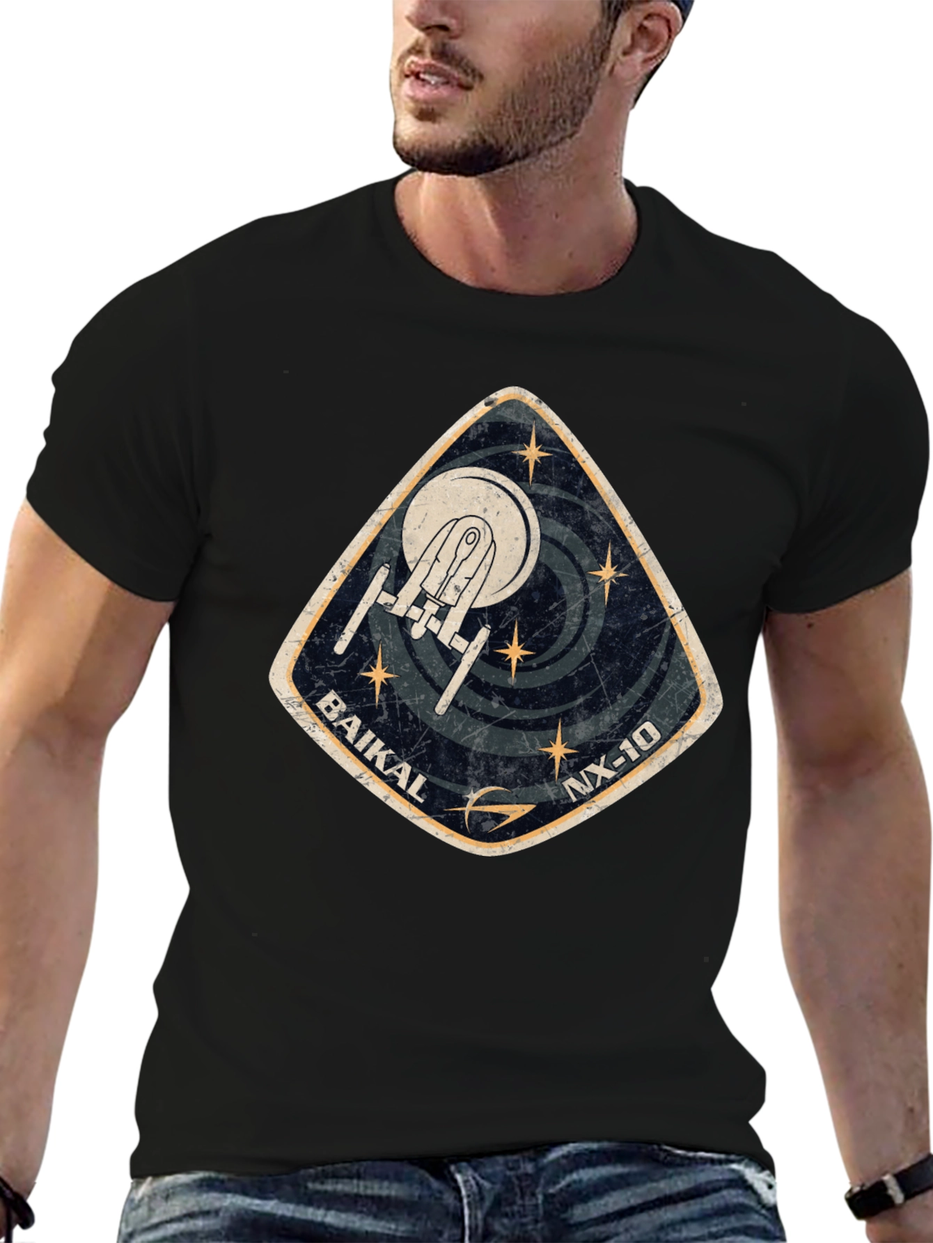 Star Trek Baikal NX-10 Black T-Shirt
