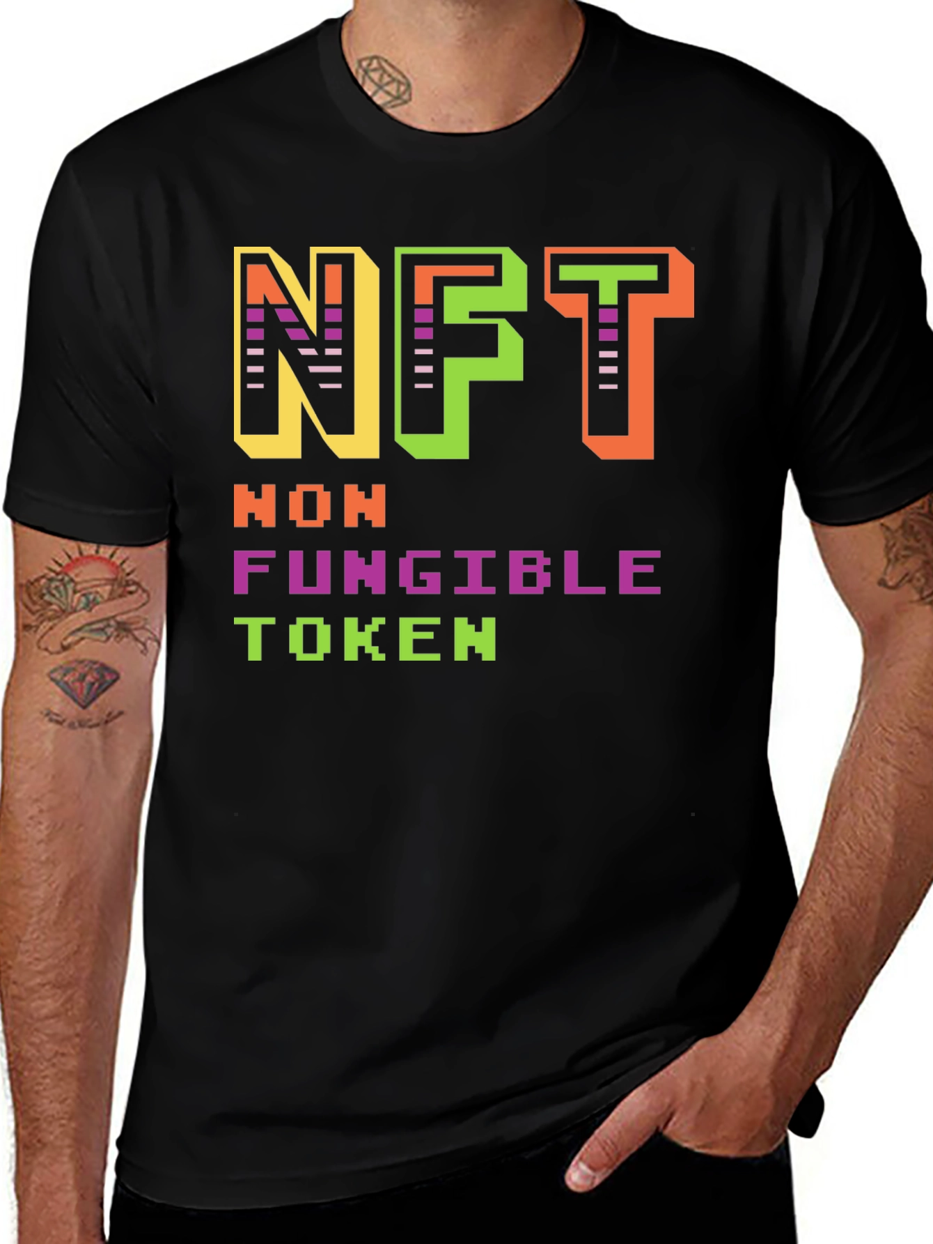 NFT Non-Fungible Token Black T-Shirt
