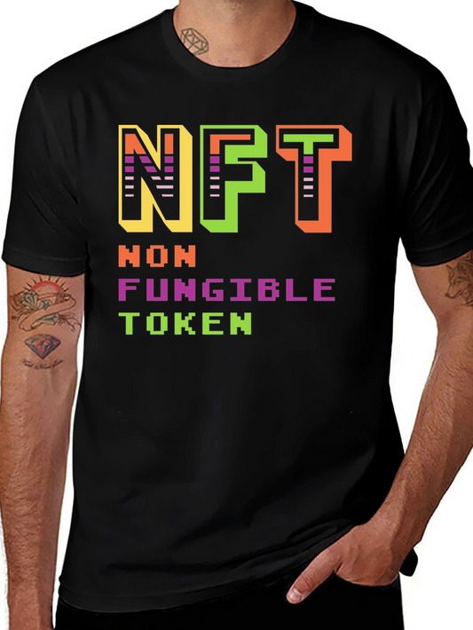 NFT Non-Fungible Token Black T-Shirt
