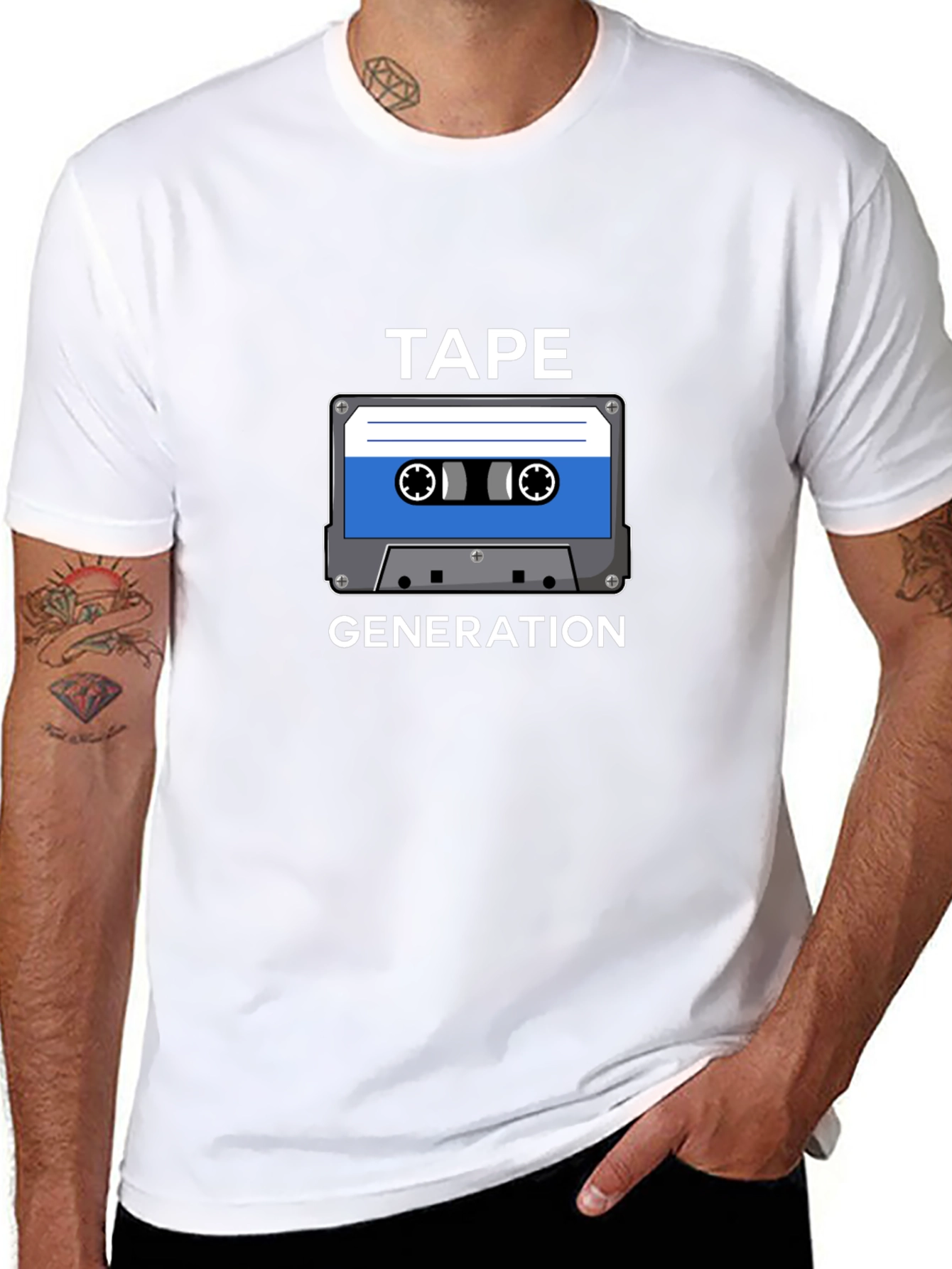 Retro Tape Generation Graphic T-Shirt