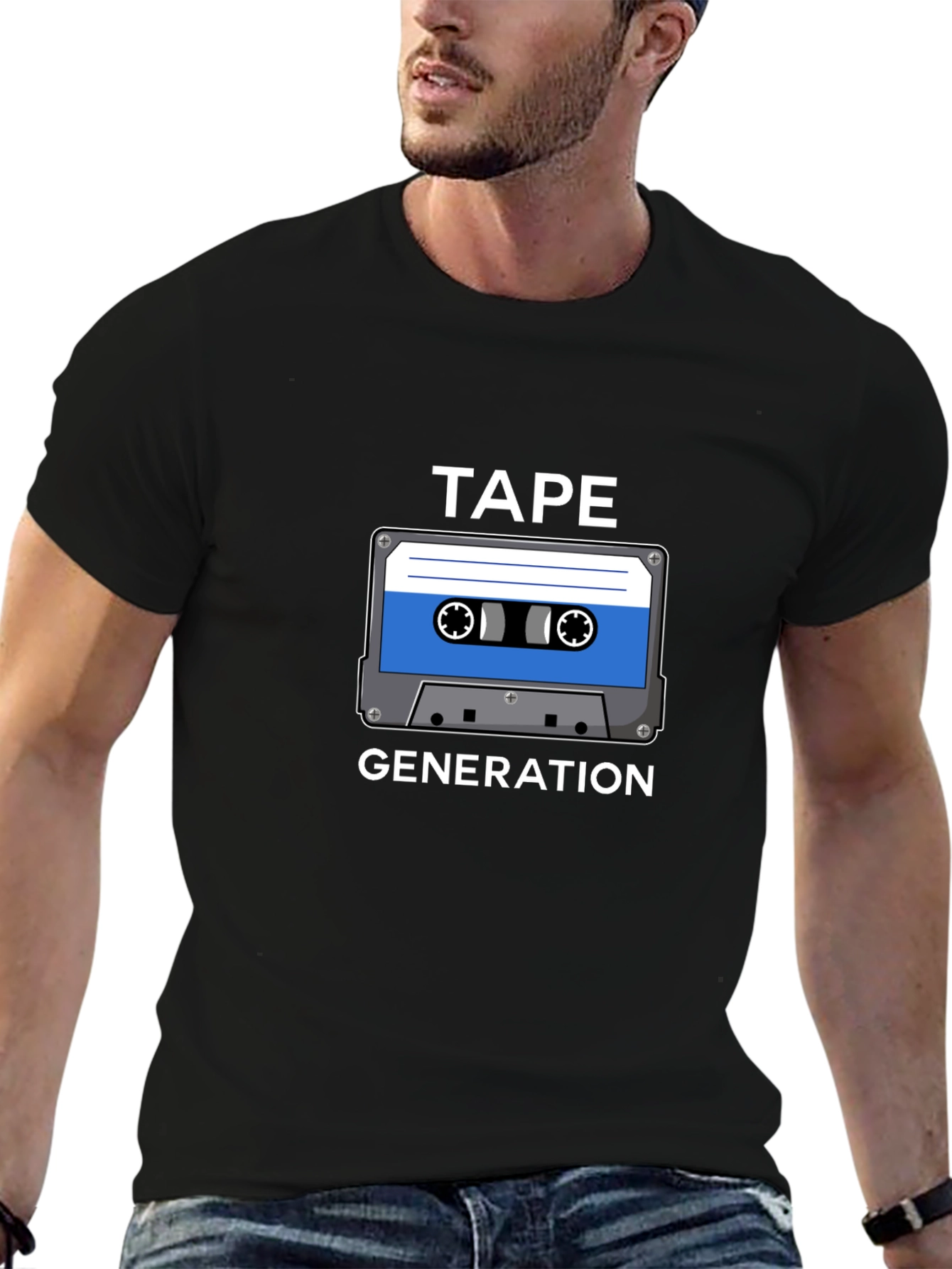 Retro Tape Generation Graphic T-Shirt
