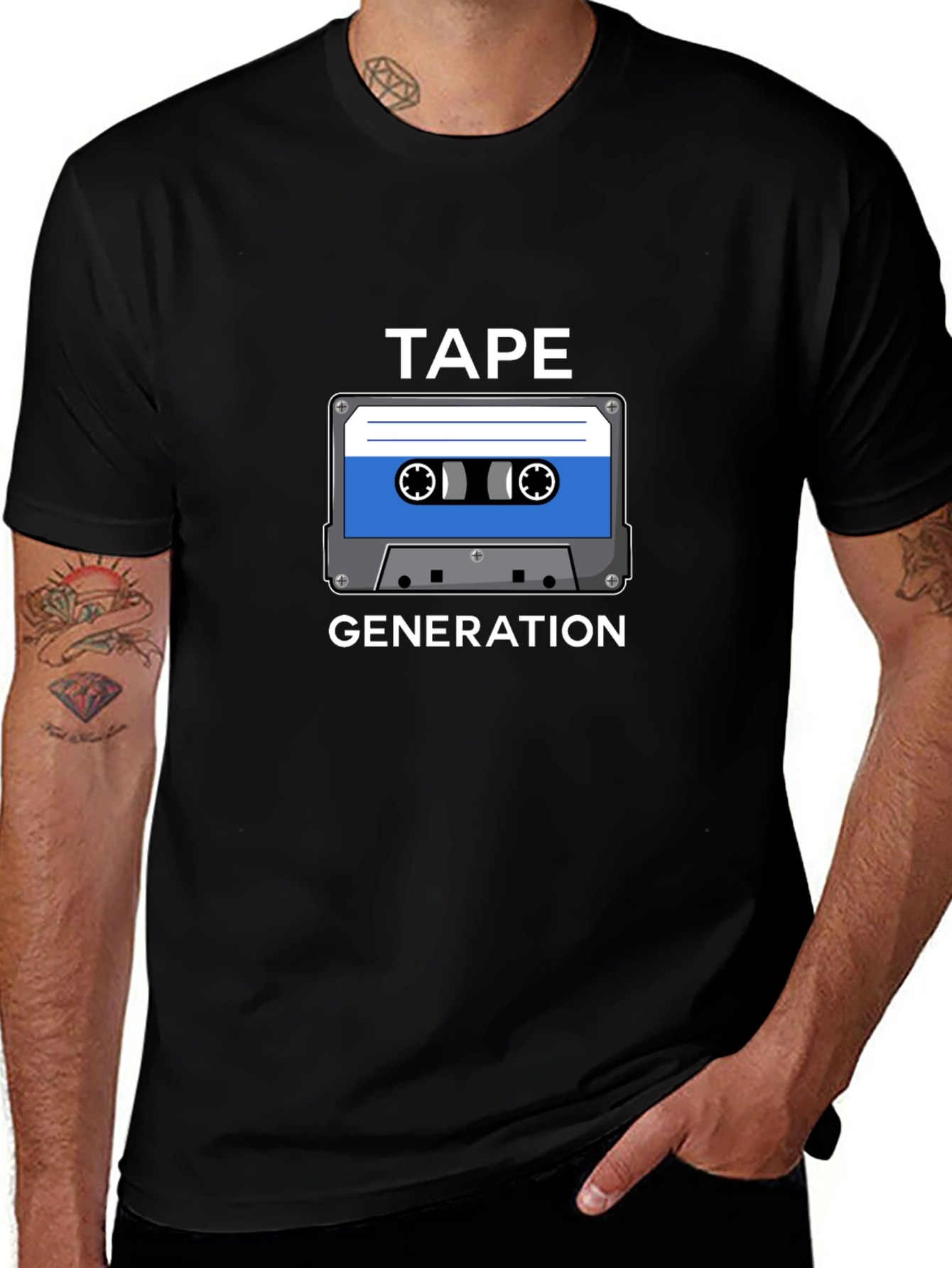 Retro Tape Generation Graphic T-Shirt