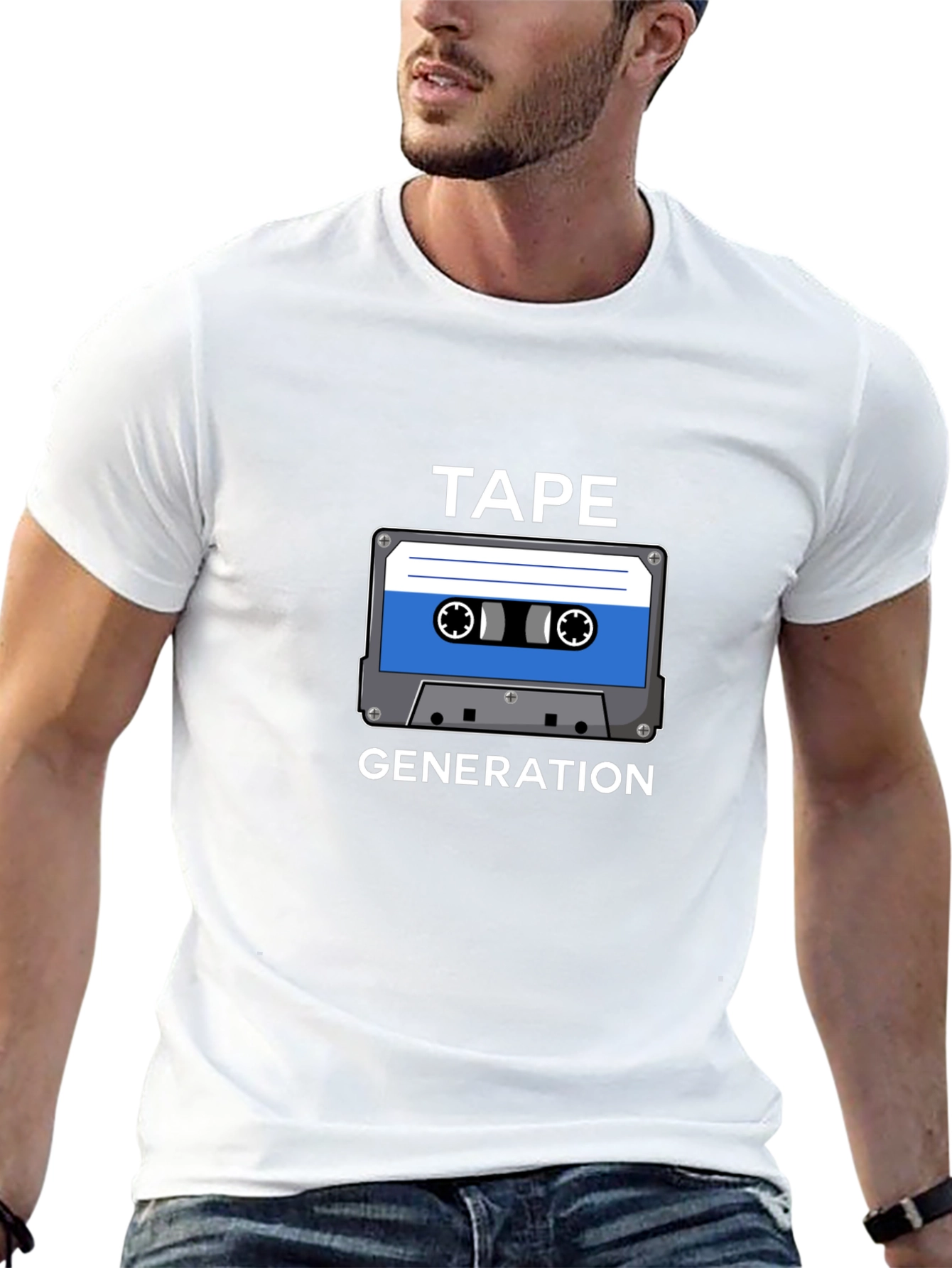 Retro Tape Generation Graphic T-Shirt