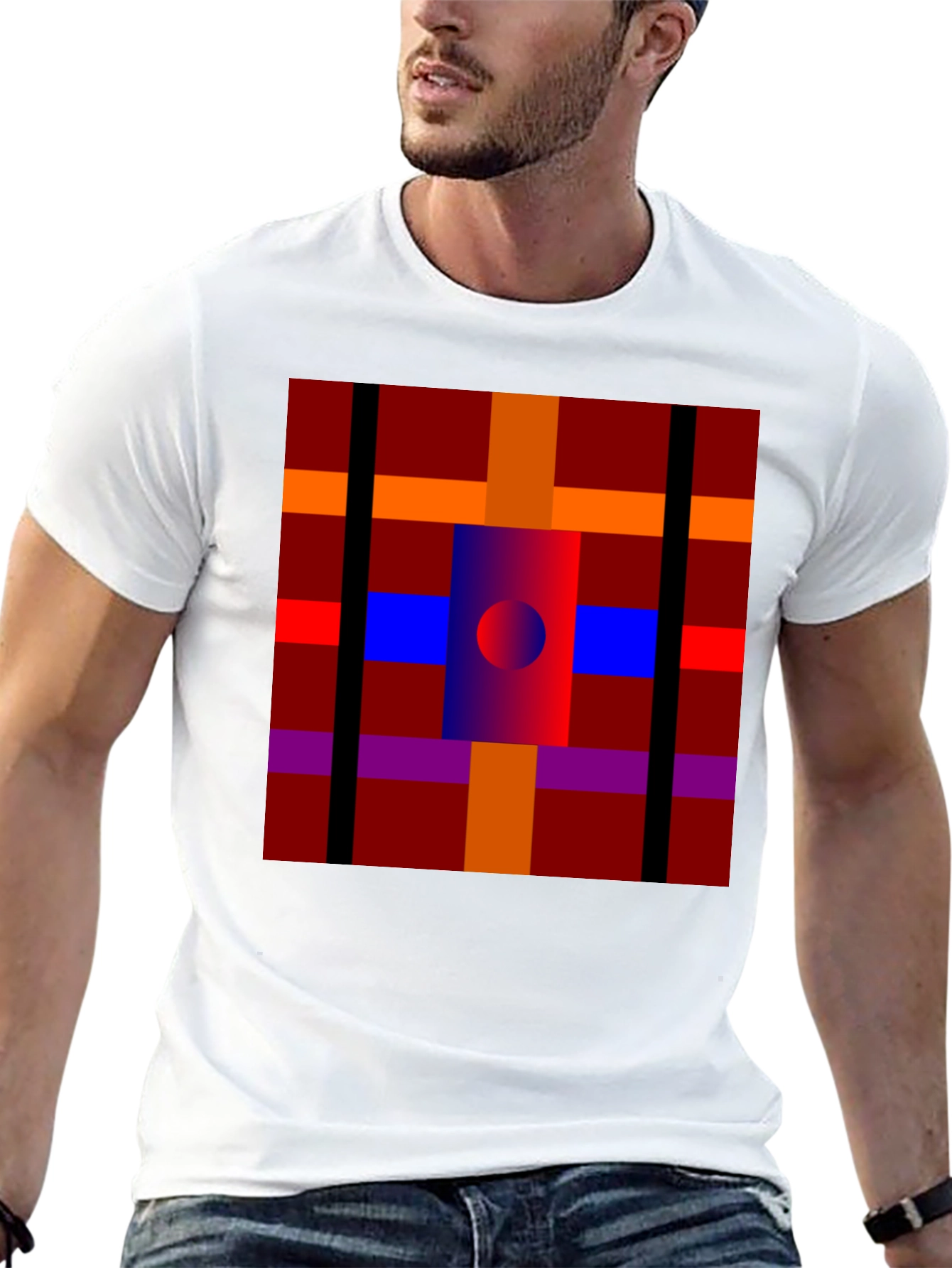 Abstract Pattern Graphic Print T-Shirt