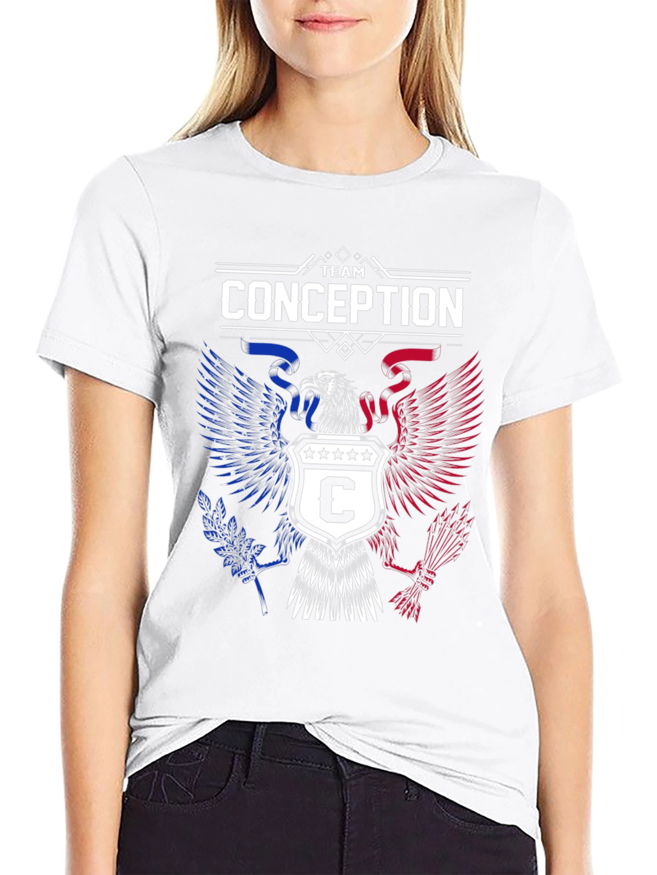 Team Conception T-Shirt - Patriotic Eagle Design