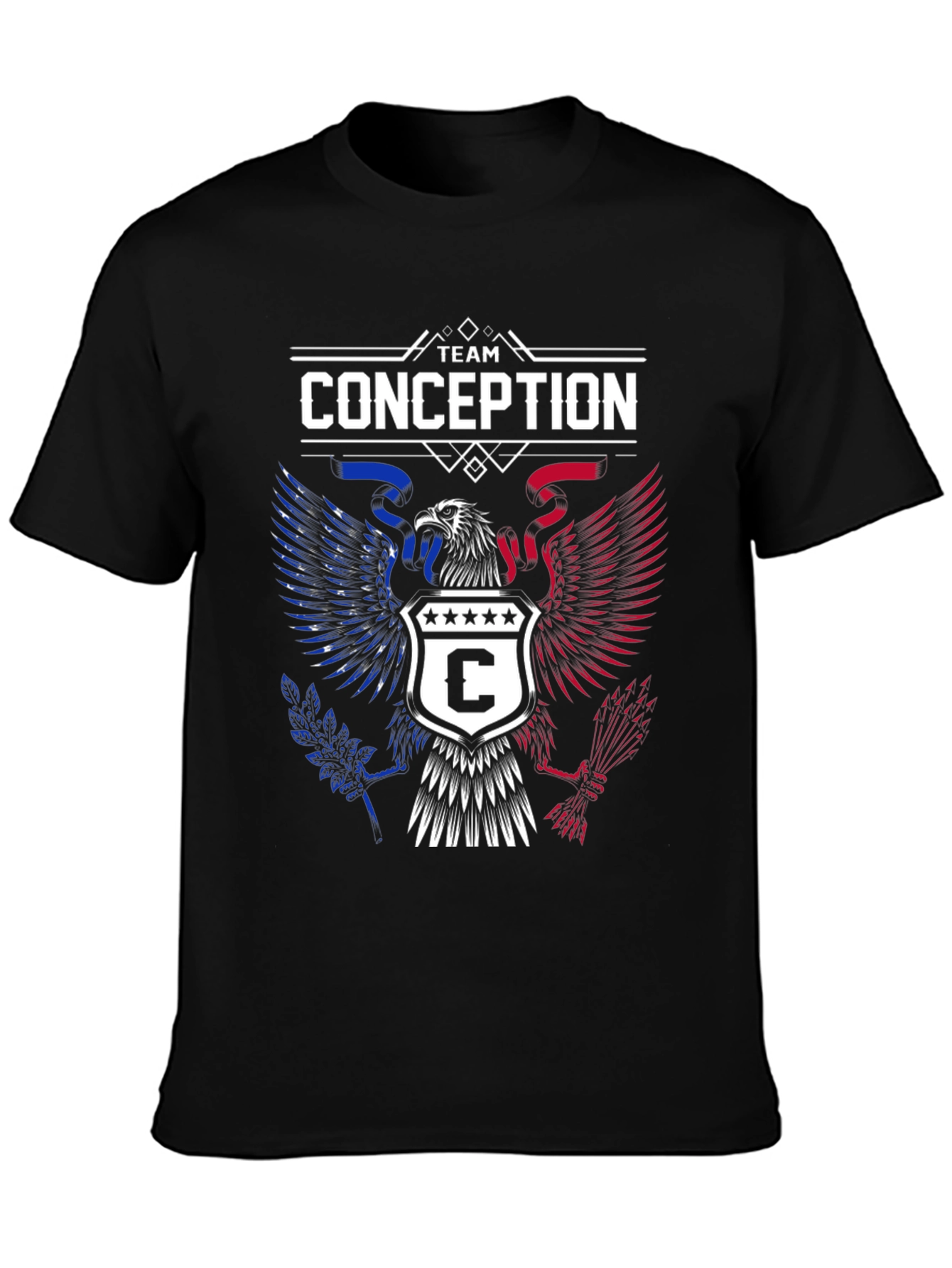 Team Conception T-Shirt - Patriotic Eagle Design