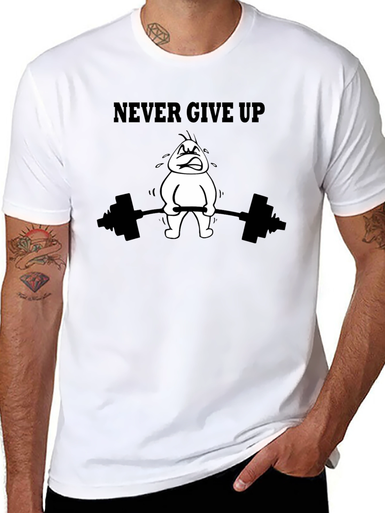 Never Give Up Graphic T-Shirt