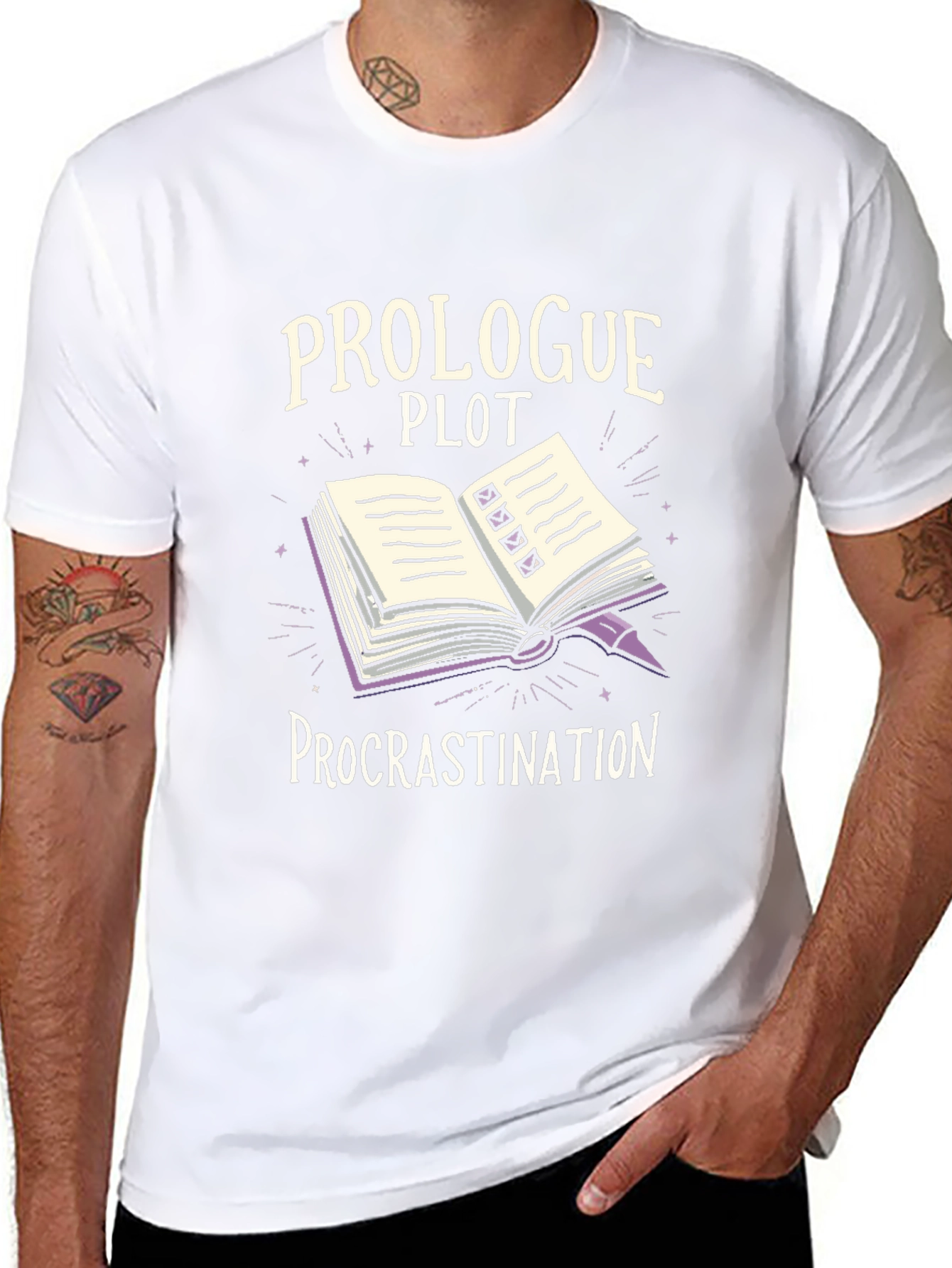 Writers Block T-Shirt - Prologue Plot Procrastination
