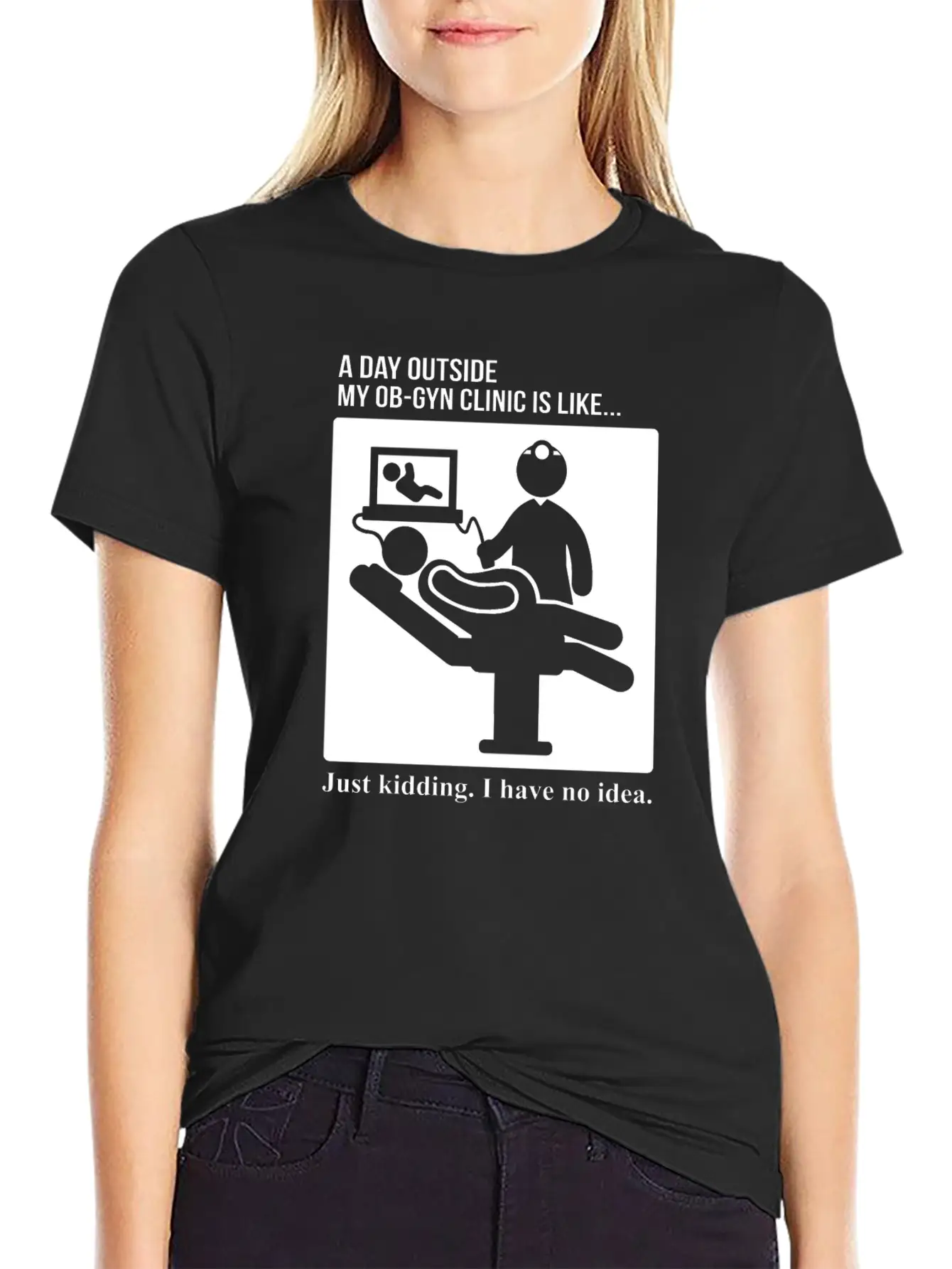 OB GYN Obstetrics Gynecology Day Outside Clinic Unisex Casual T-Shirt – Clean Design For Daily Comfort