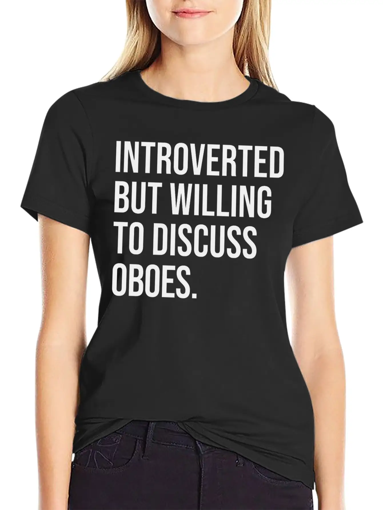 Oboe Funny Introverted Oboist Saying Soft Cotton Short Sleeve Tee – Unisex Wardrobe Staple