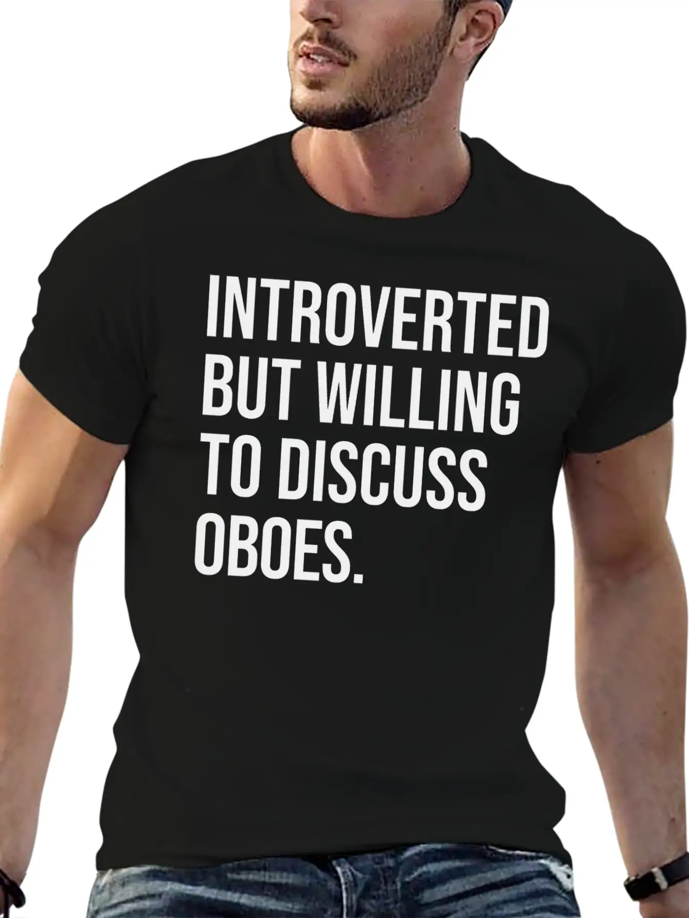 Oboe Funny Introverted Oboist Saying Soft Cotton Short Sleeve Tee – Unisex Wardrobe Staple
