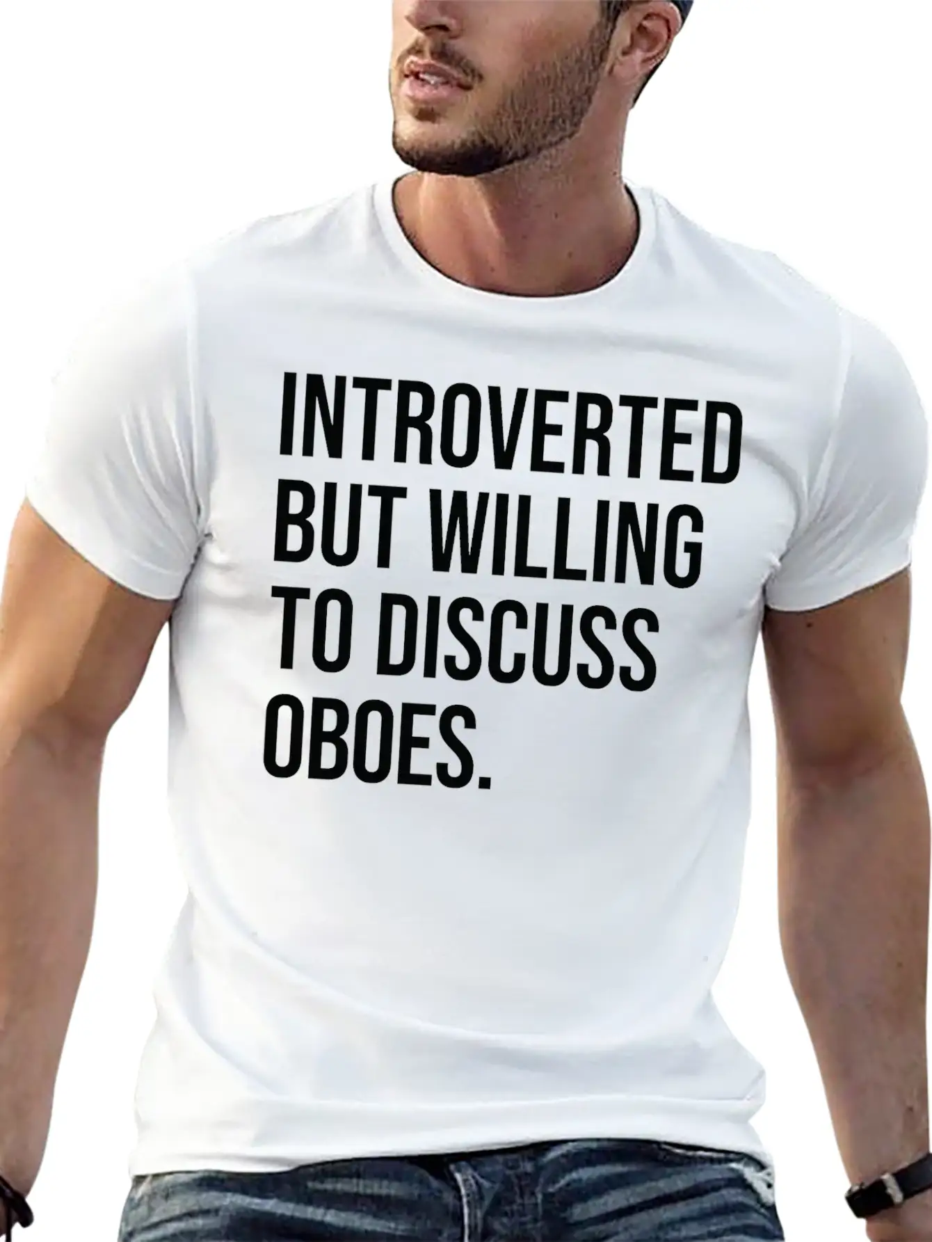 Oboe Funny Introverted Oboist Saying Soft Cotton Short Sleeve Tee – Unisex Wardrobe Staple