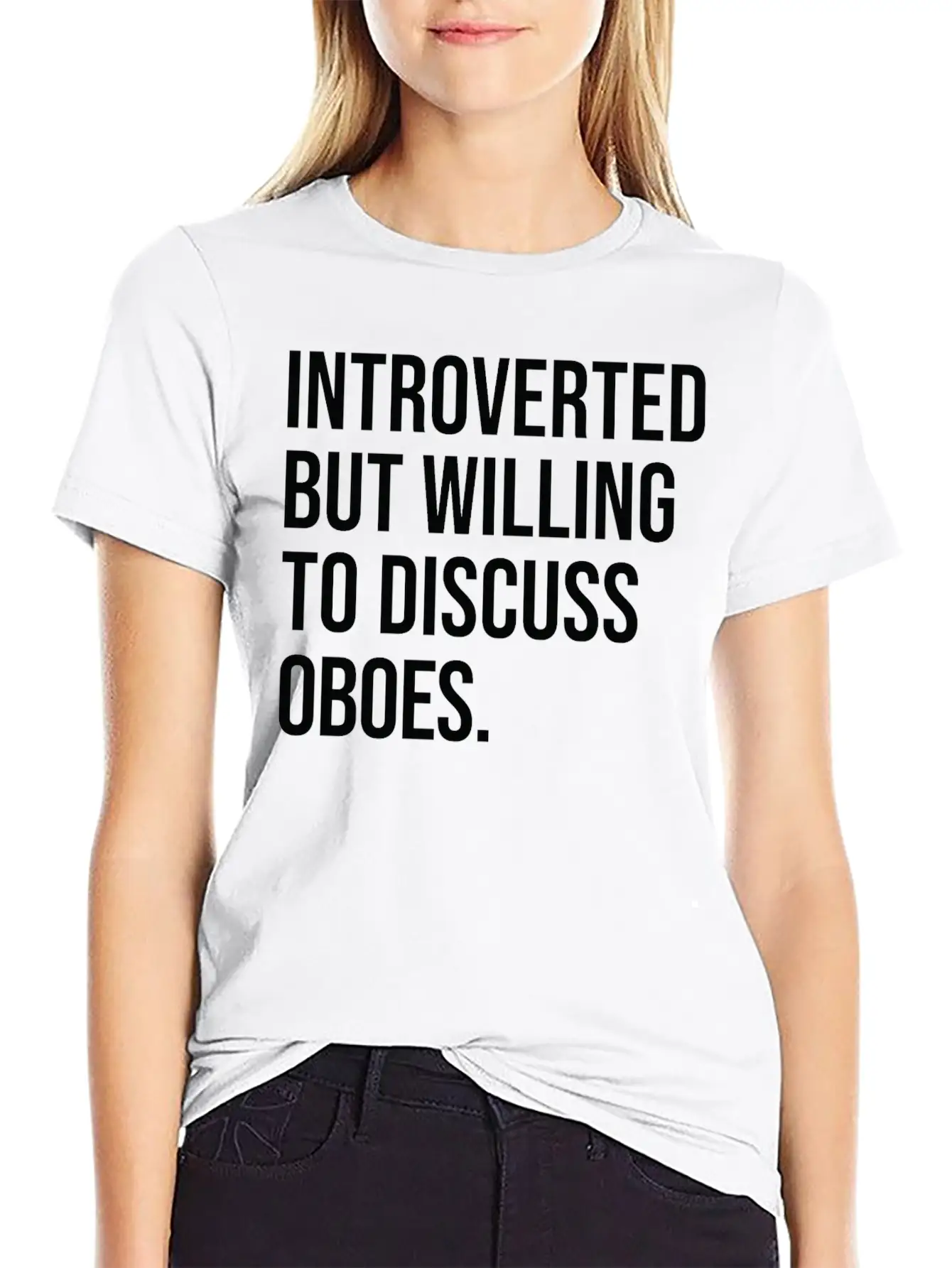 Oboe Funny Introverted Oboist Saying Soft Cotton Short Sleeve Tee – Unisex Wardrobe Staple