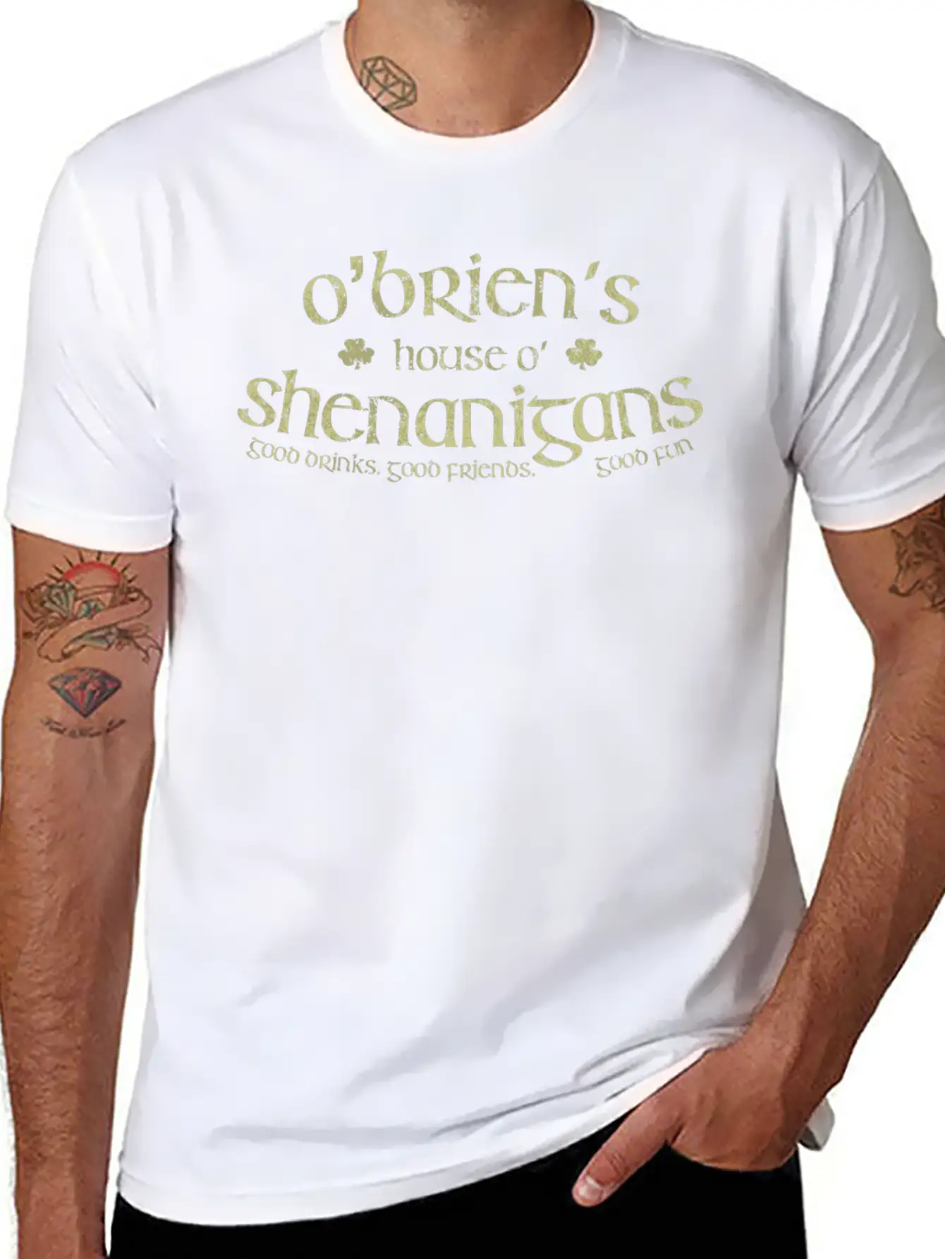 O'Brien'S House Of Shenanigans Essential Cotton Tee For Daily Outfits – Unisex Style