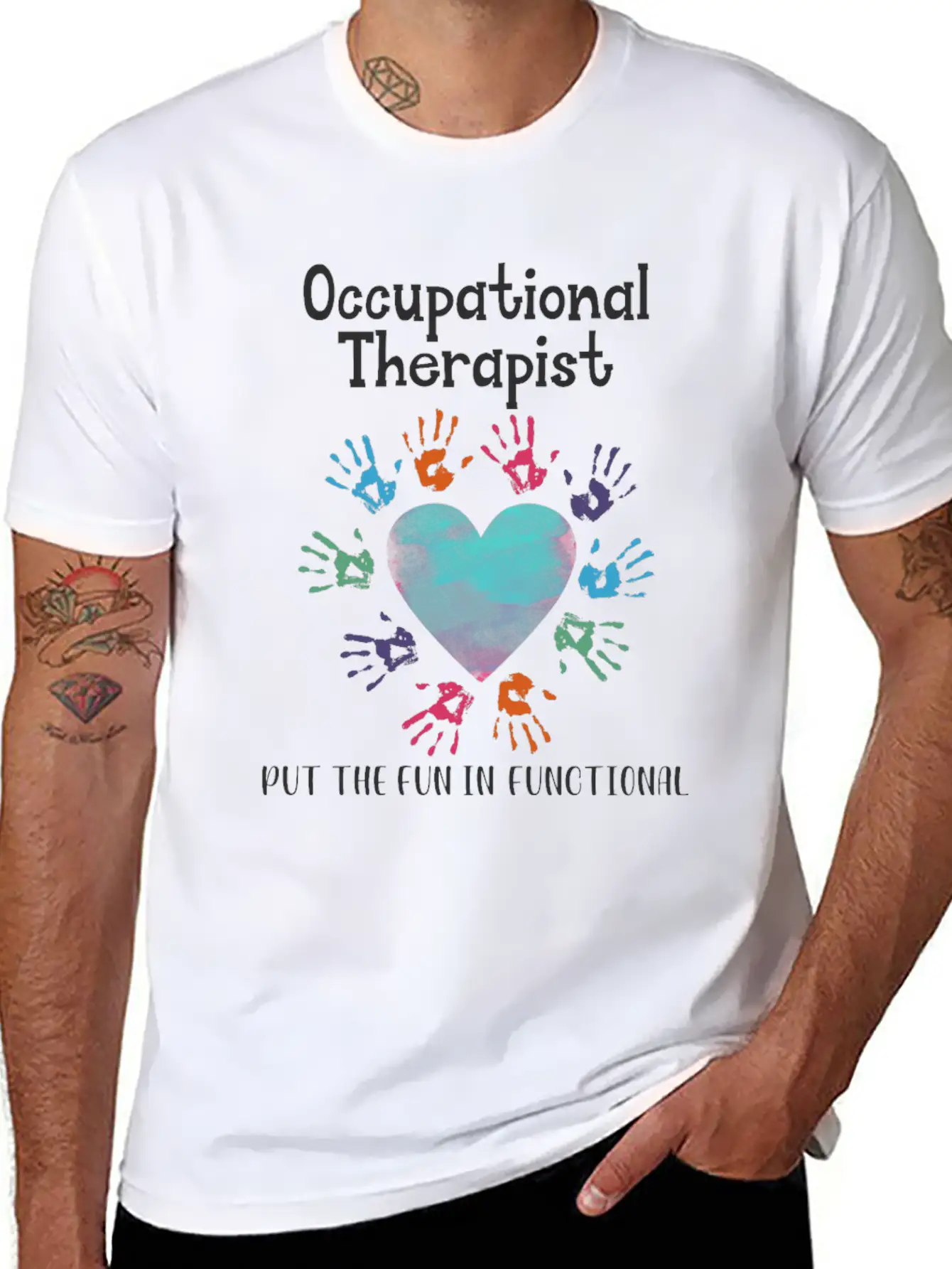 Occupational Therapist Kids Health-Care Worker Lightweight Cotton T-Shirt – Daily Comfort Graphic Shirt