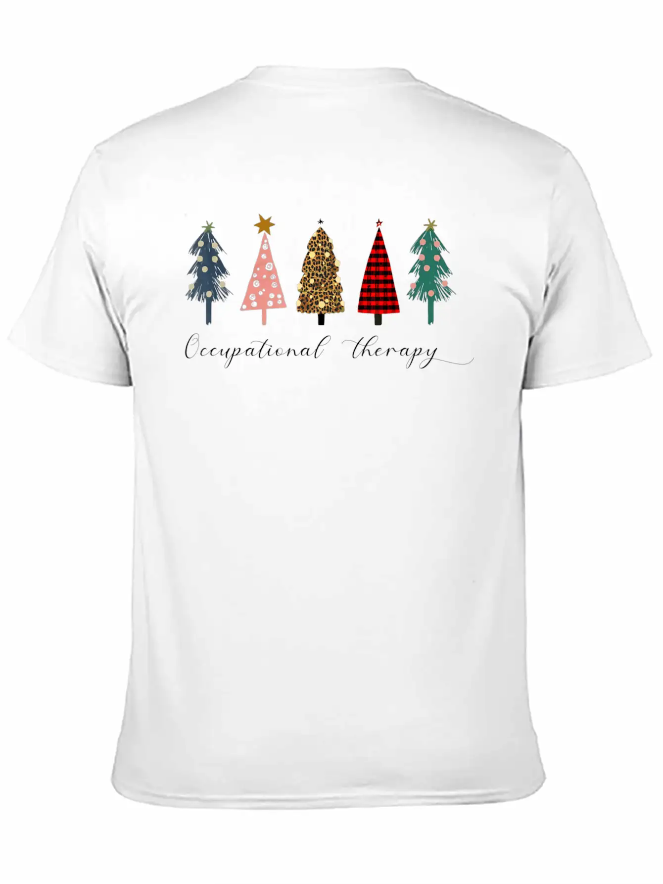 Occupational Therapy Christmas Tree OT Therapist Unisex Casual T-Shirt – Clean Design For Daily Comfort