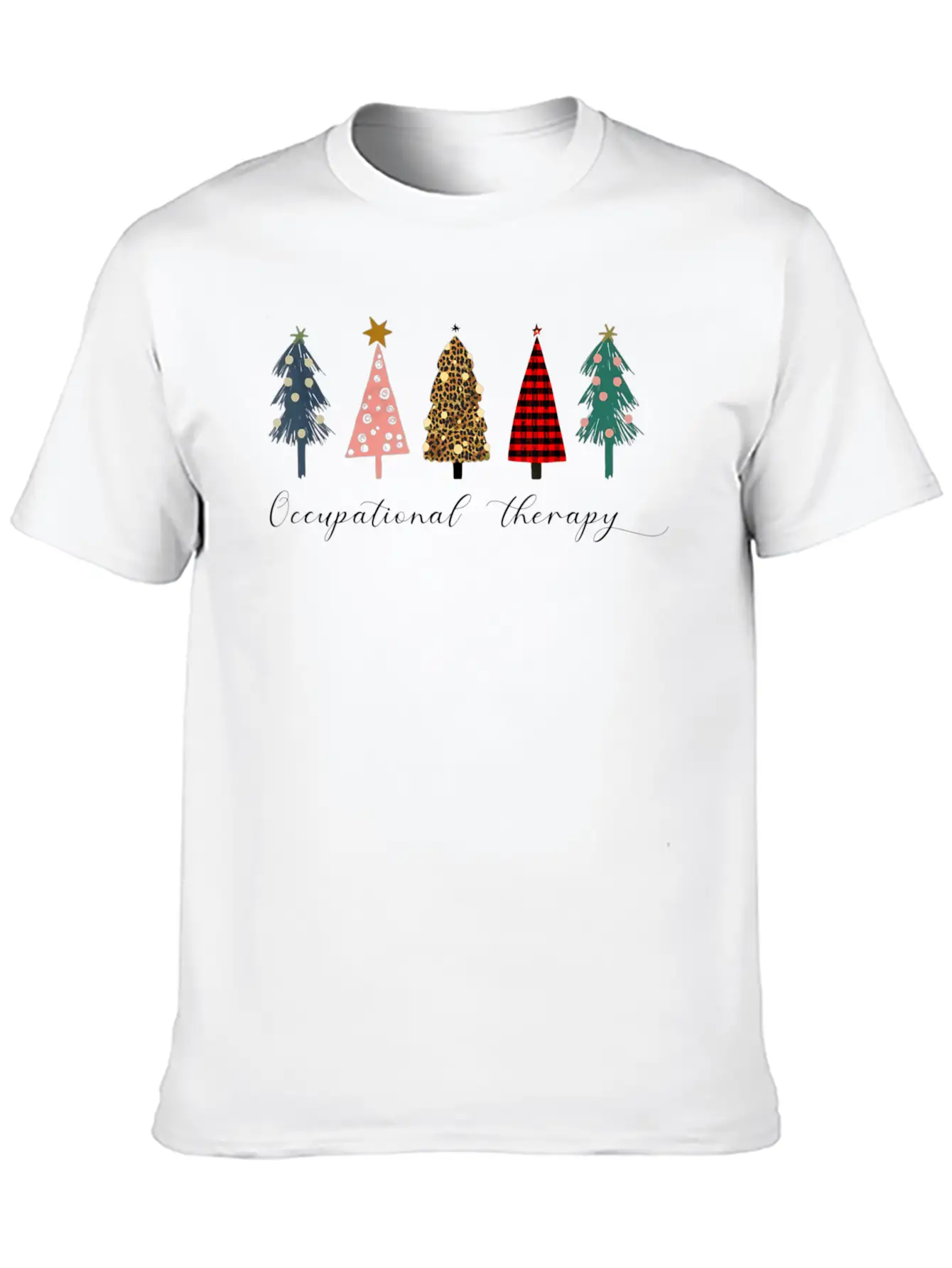 Occupational Therapy Christmas Tree OT Therapist Unisex Casual T-Shirt – Clean Design For Daily Comfort
