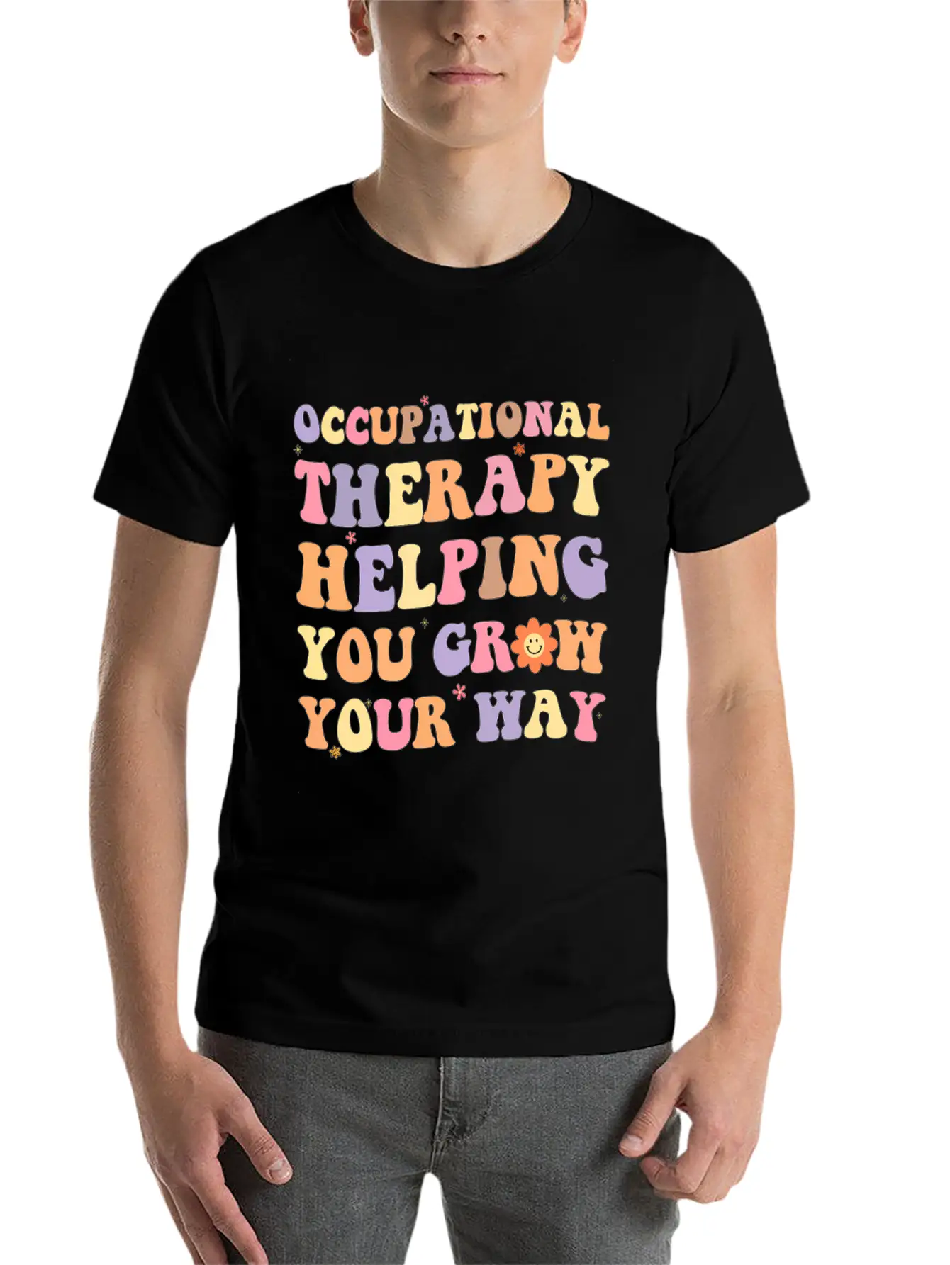 Occupational Therapy Helg You Grow Your Way Ot Mon Modern Fit Casual T-Shirt ��� Clean And Versatile Design