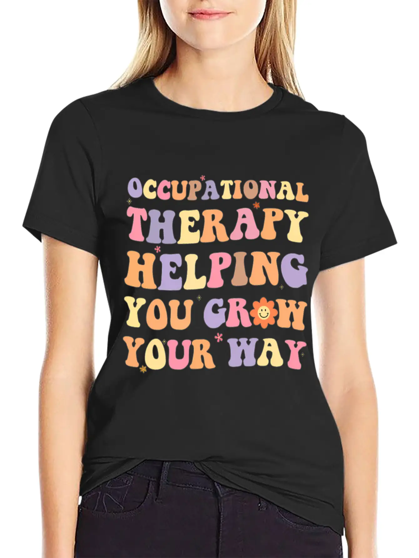Occupational Therapy Helg You Grow Your Way Ot Mon Modern Fit Casual T-Shirt ��� Clean And Versatile Design