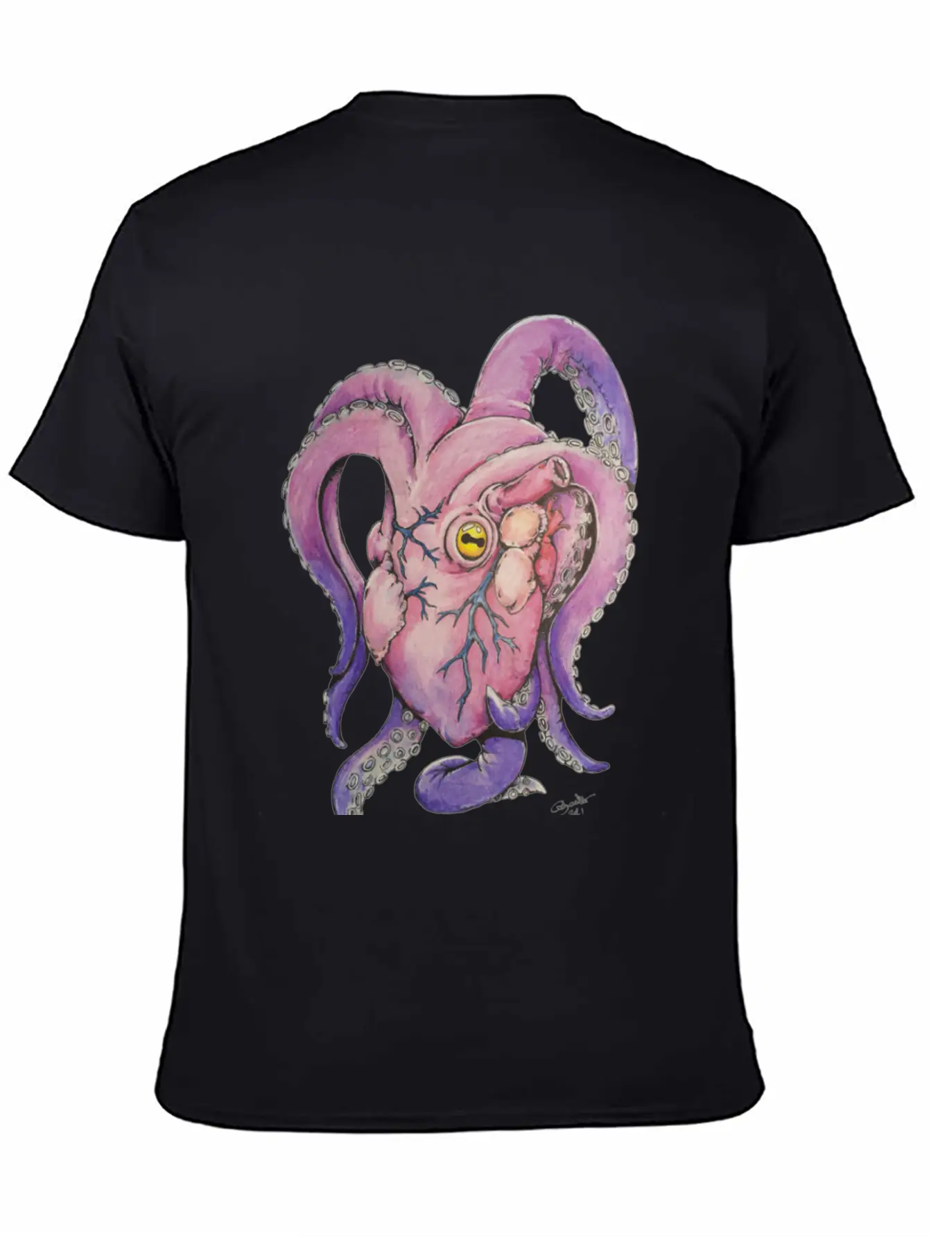Octopus Heart Modern Fit Casual T-Shirt – Clean And Versatile Design