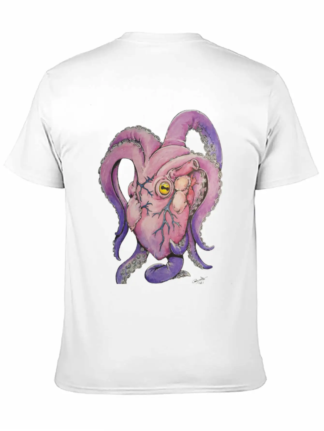 Octopus Heart Modern Fit Casual T-Shirt – Clean And Versatile Design