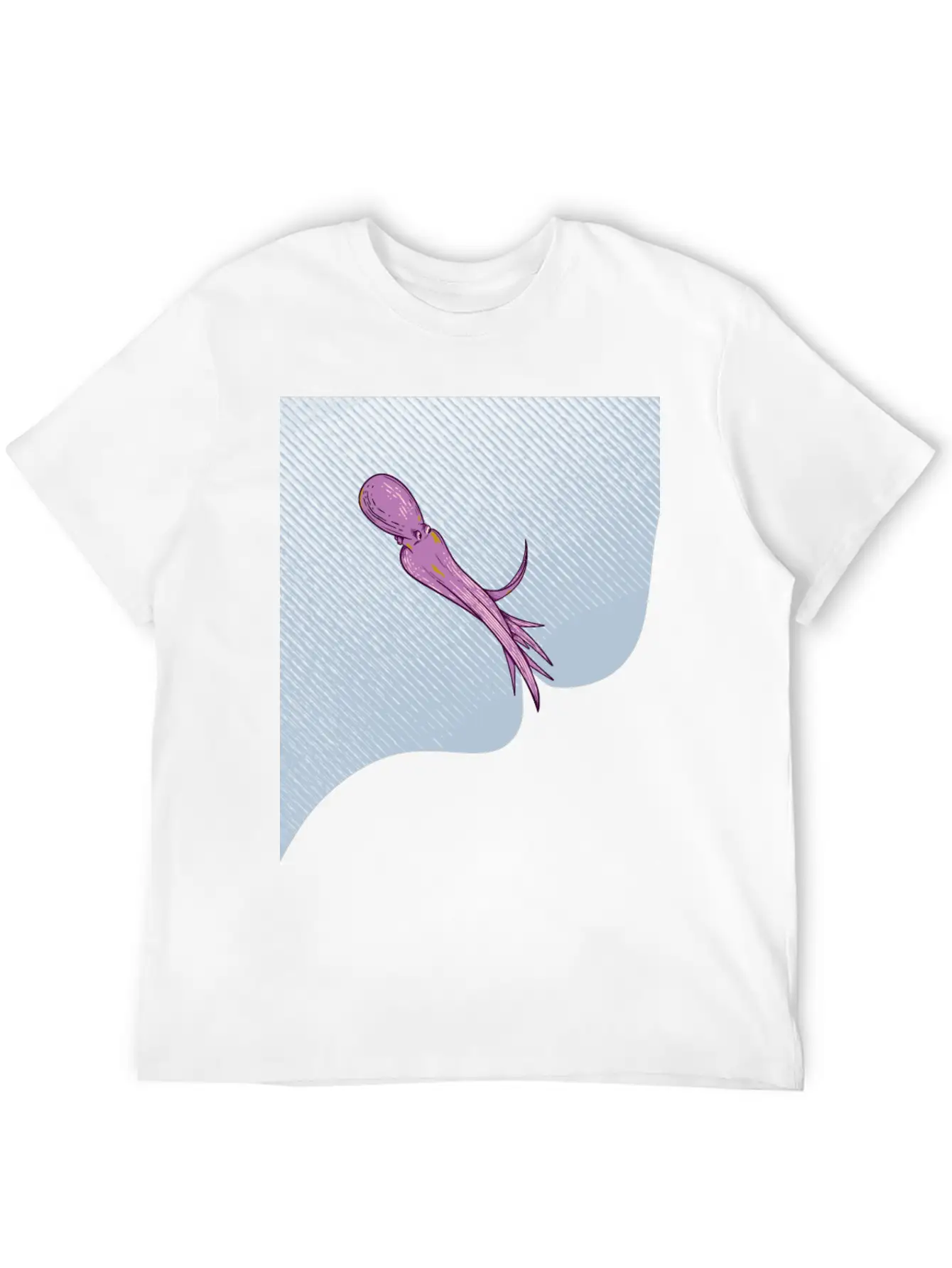 Octopus Squirting Ink Unisex Casual T-Shirt – Clean Design For Daily Comfort