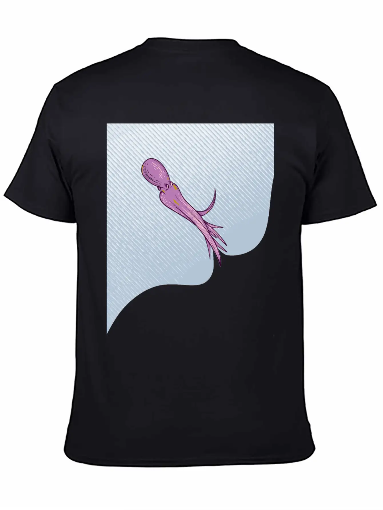Octopus Squirting Ink Unisex Casual T-Shirt – Clean Design For Daily Comfort