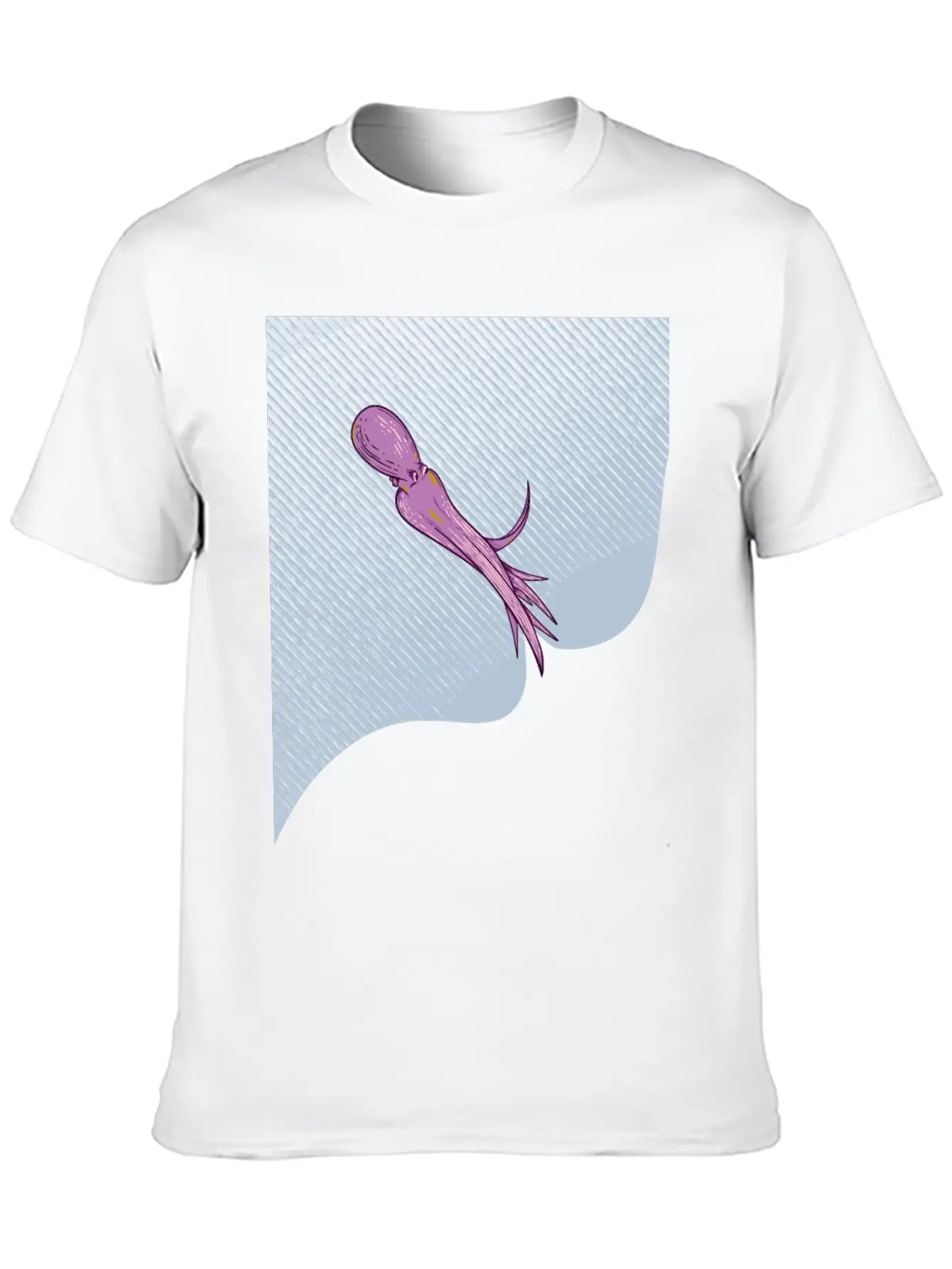 Octopus Squirting Ink Unisex Casual T-Shirt – Clean Design For Daily Comfort