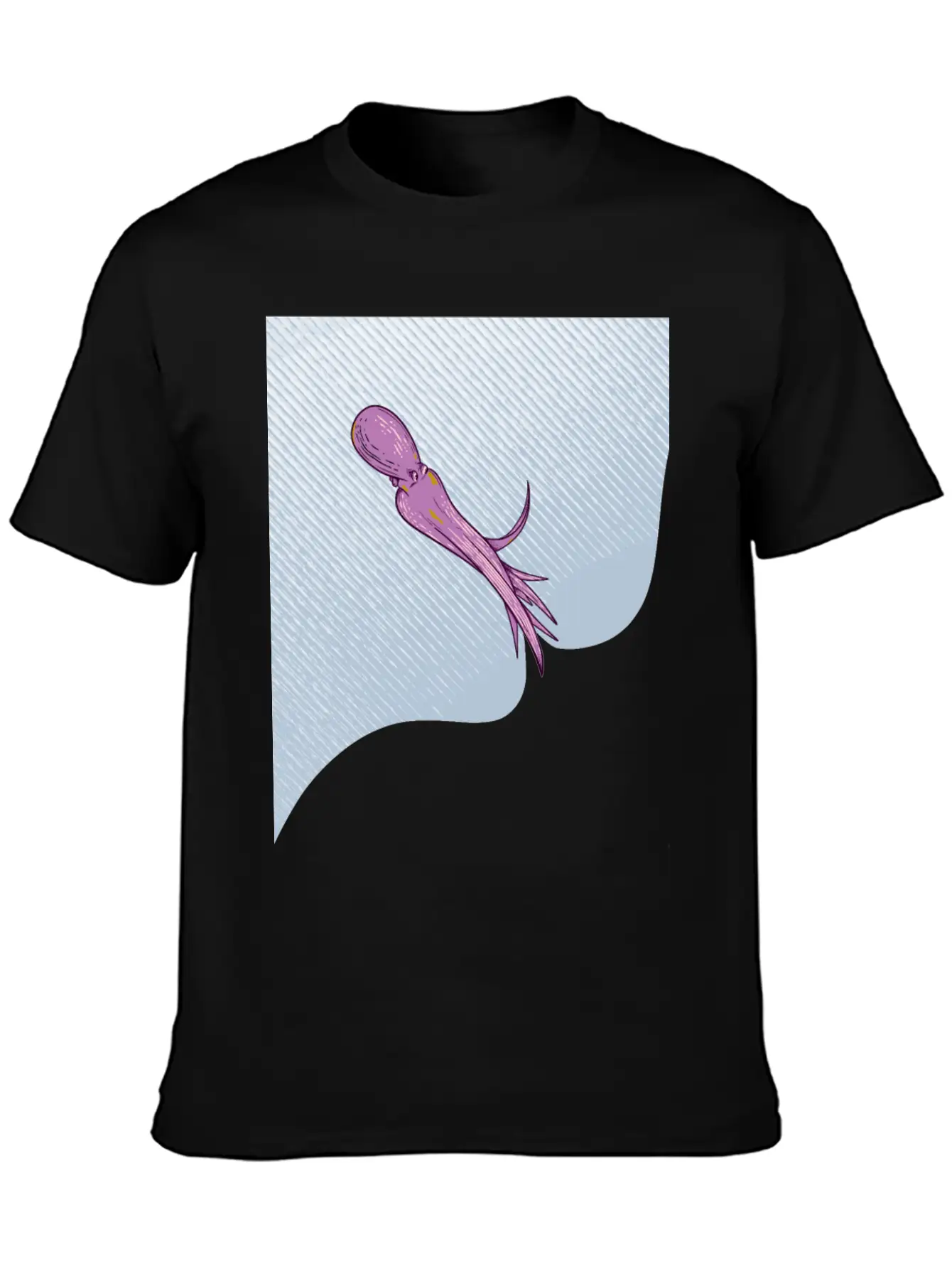 Octopus Squirting Ink Unisex Casual T-Shirt – Clean Design For Daily Comfort