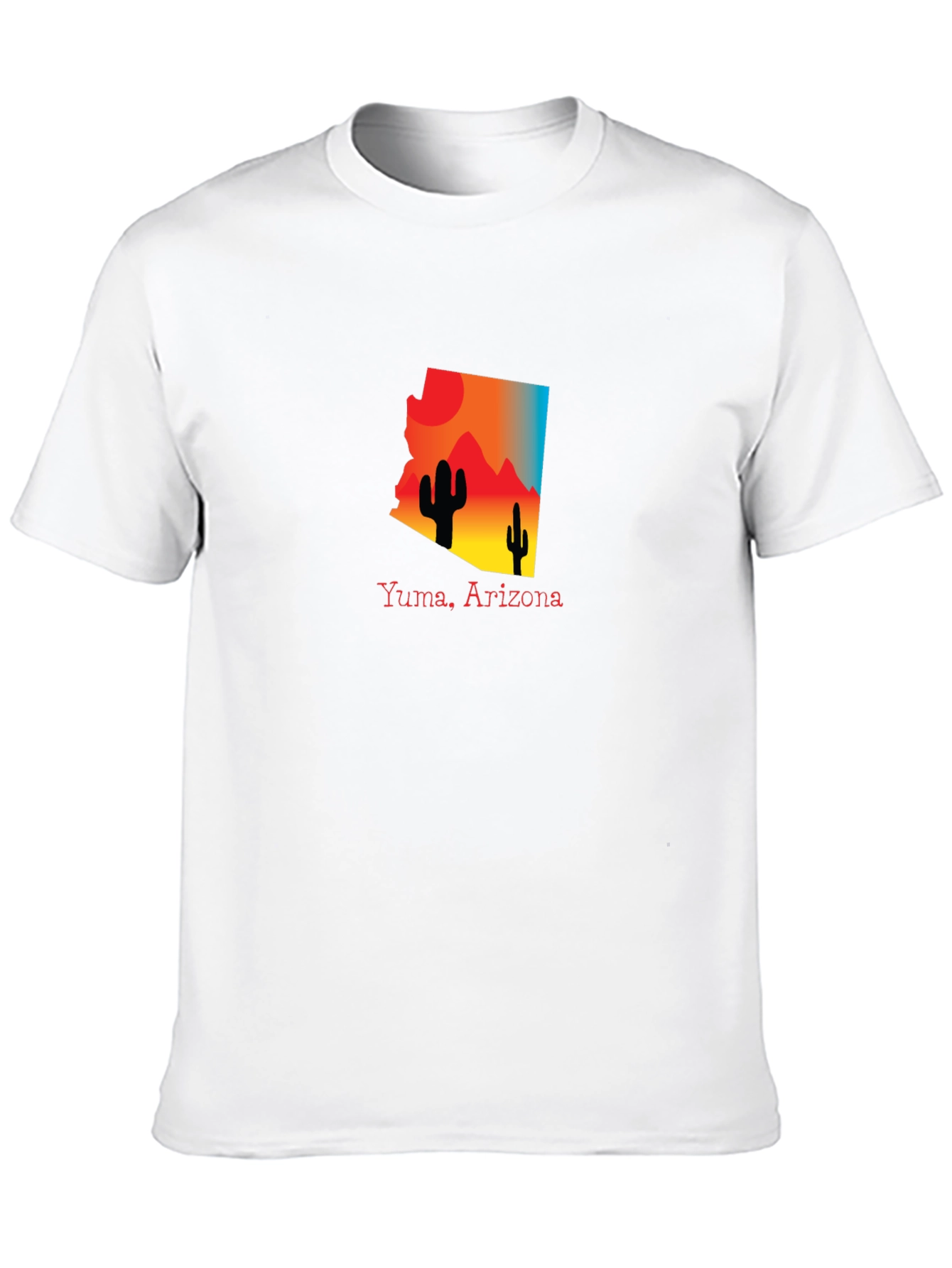 Yuma Arizona Graphic Tee Desert Cactus Design