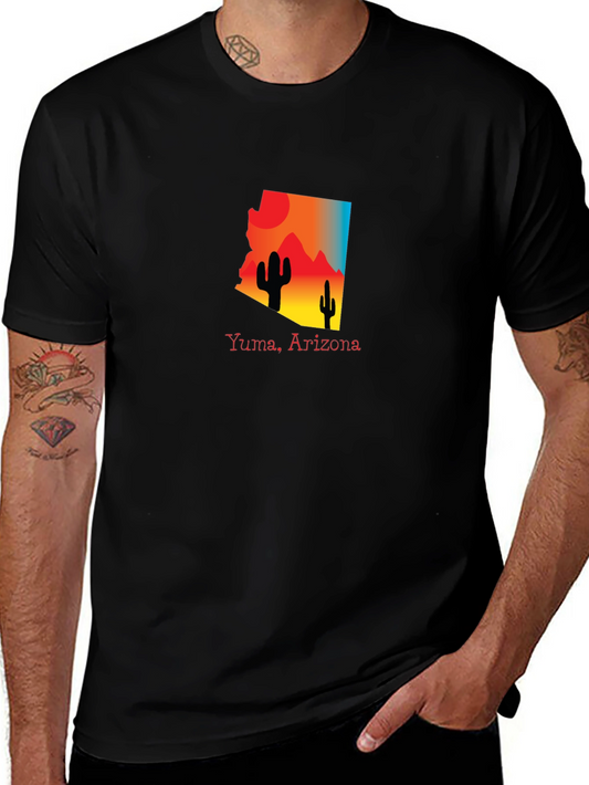 Yuma Arizona Graphic Tee Desert Cactus Design