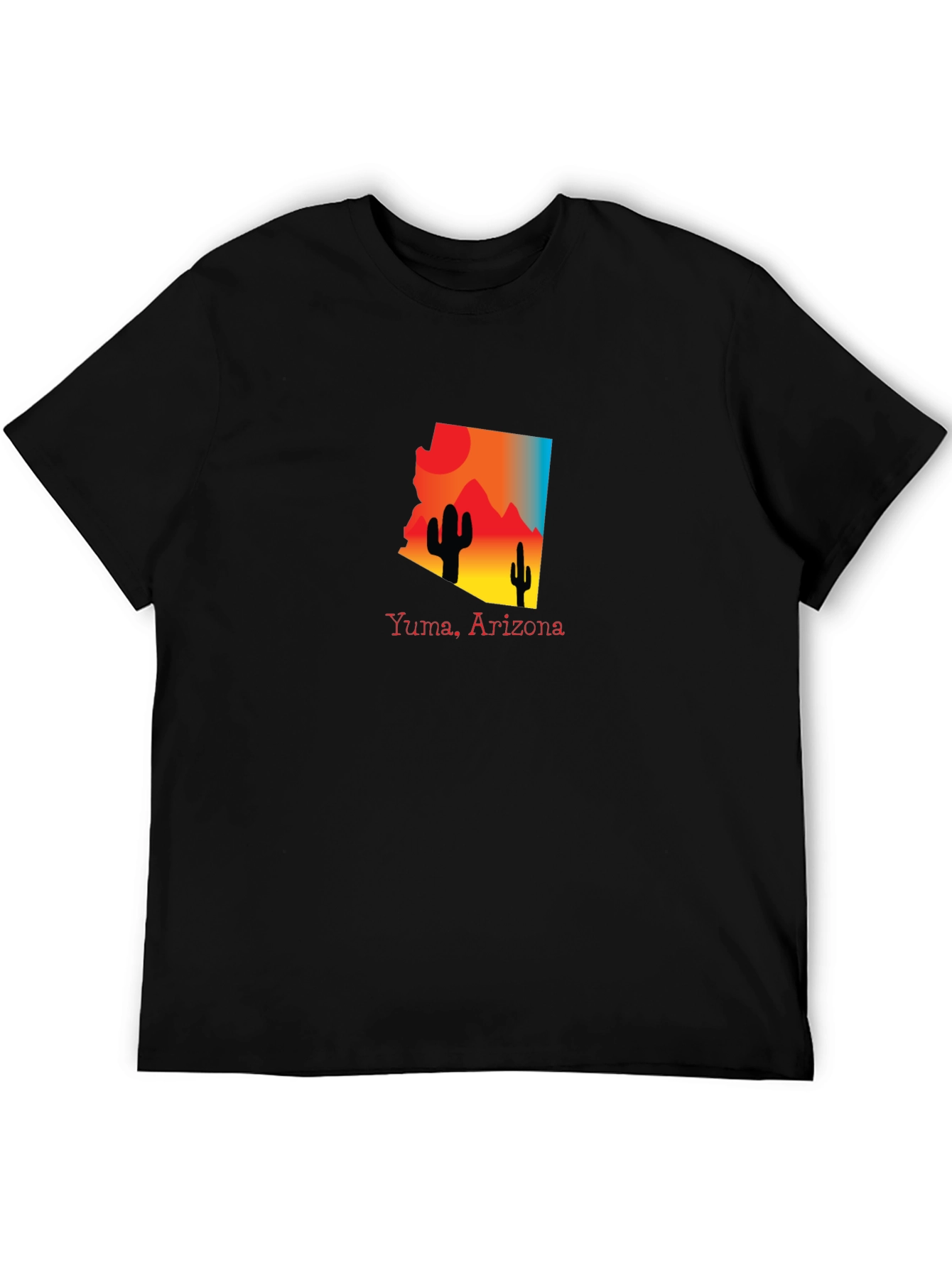 Yuma Arizona Graphic Tee Desert Cactus Design
