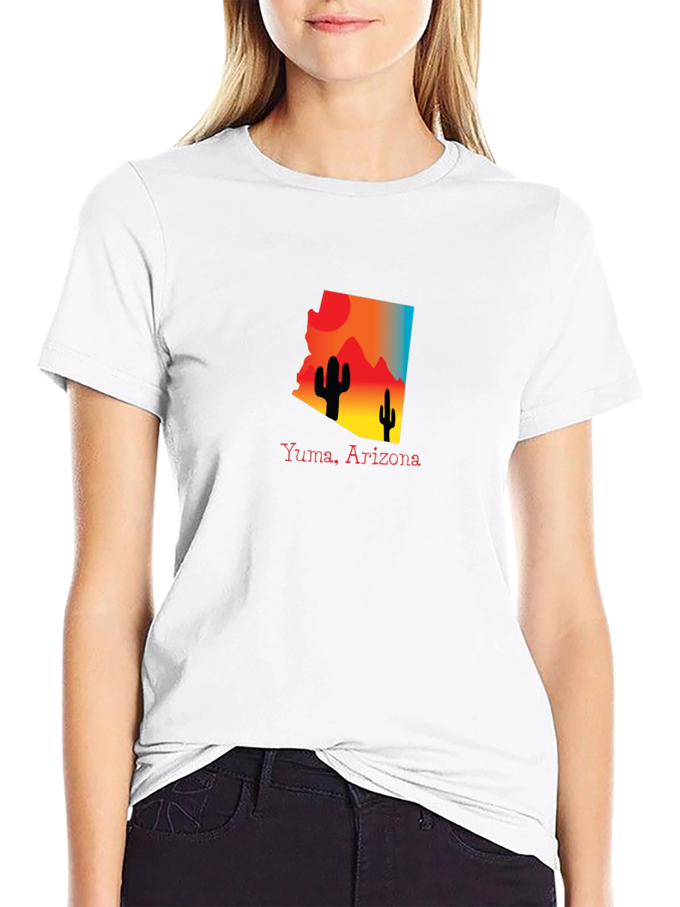 Yuma Arizona Graphic Tee Desert Cactus Design