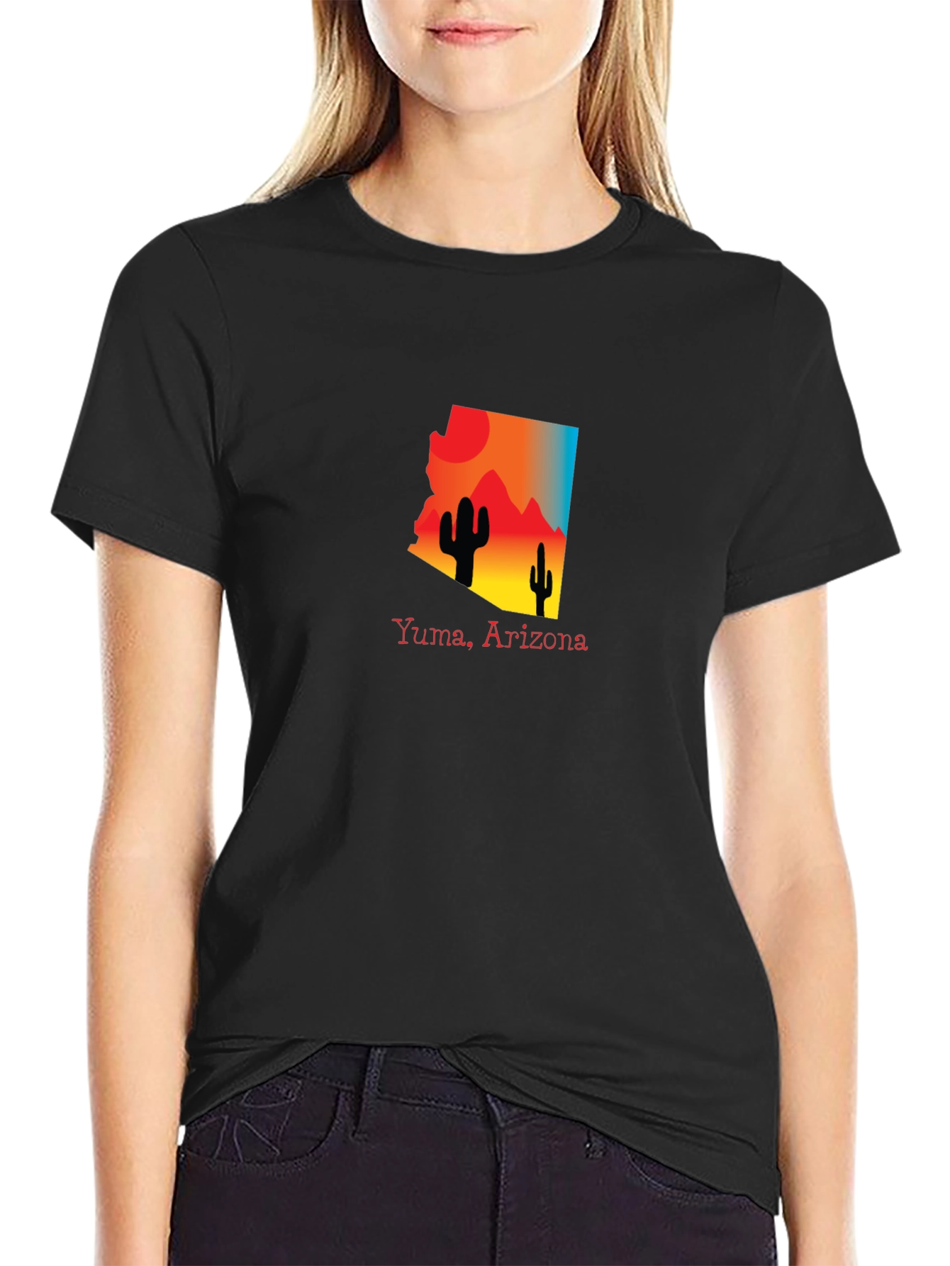 Yuma Arizona Graphic Tee Desert Cactus Design