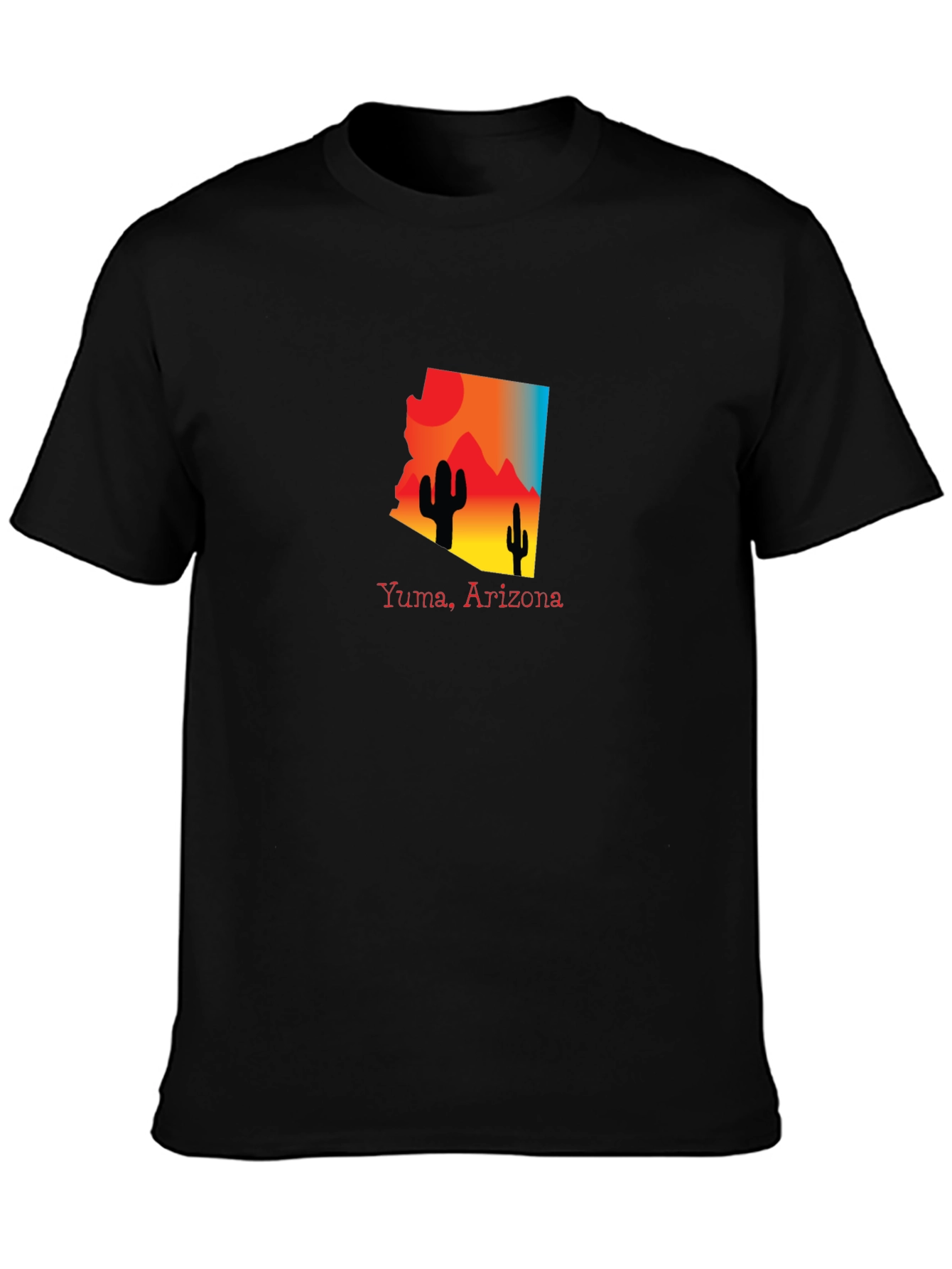 Yuma Arizona Graphic Tee Desert Cactus Design