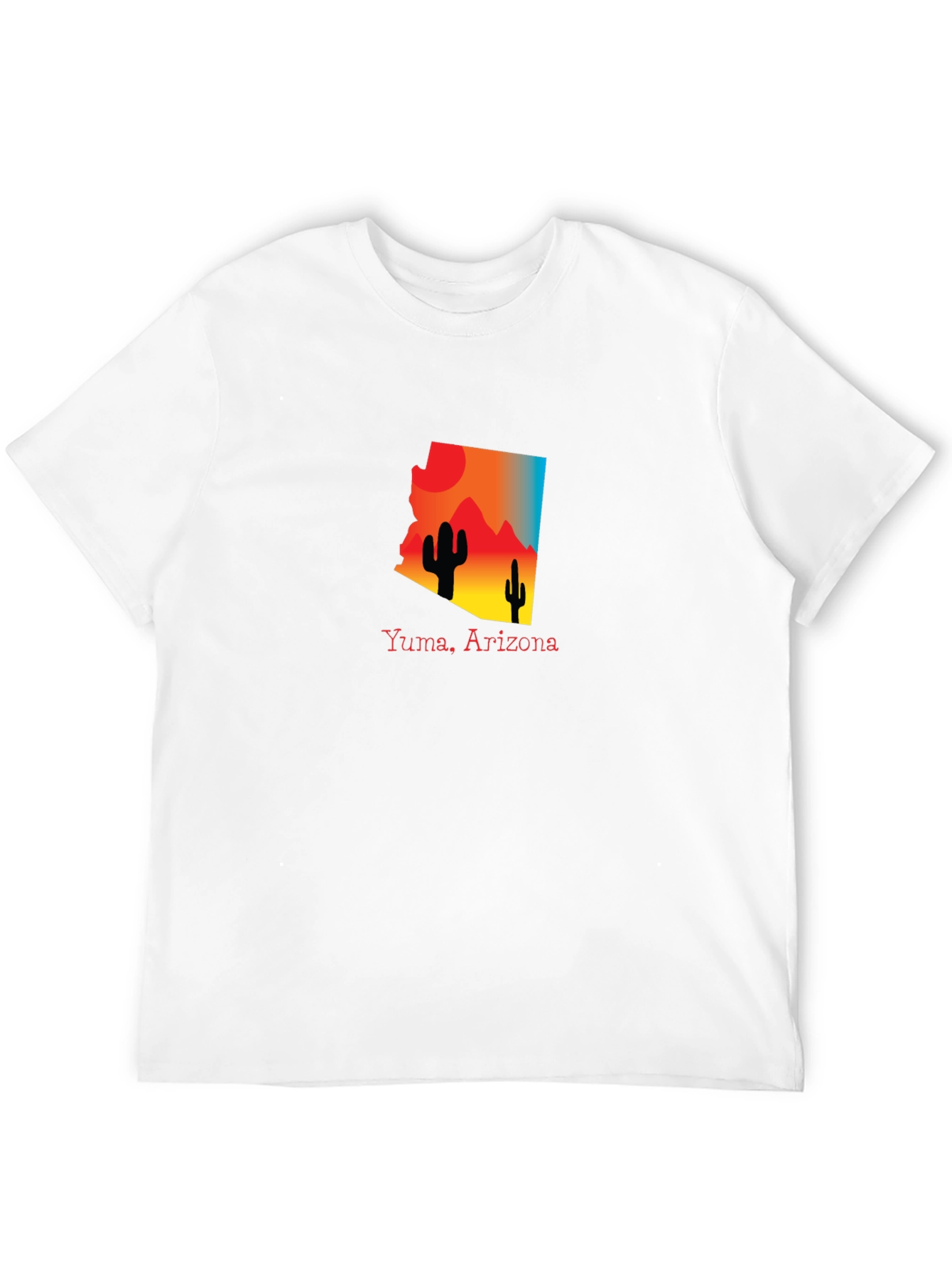 Yuma Arizona Graphic Tee Desert Cactus Design