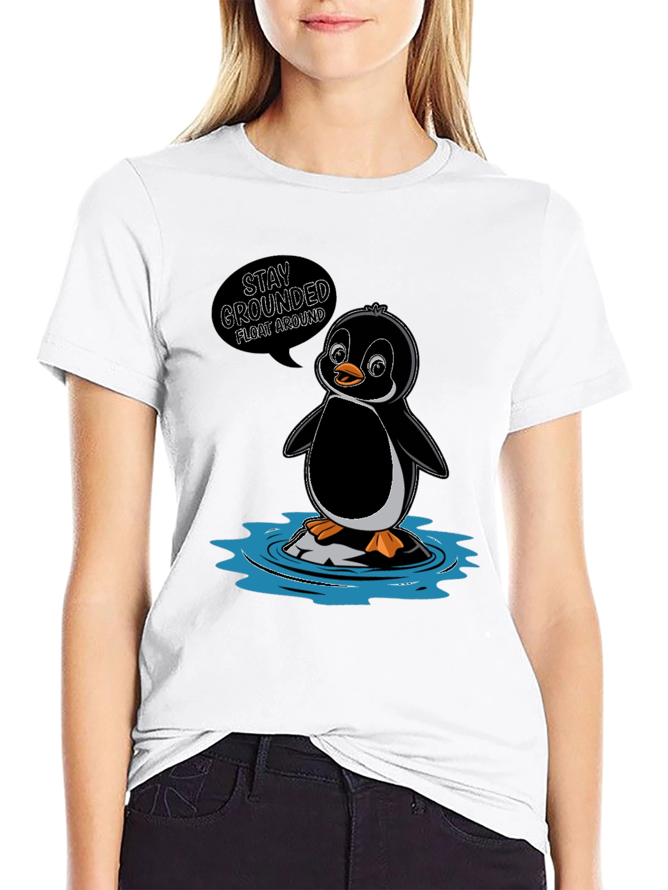 Stay Grounded Penguin T-Shirt