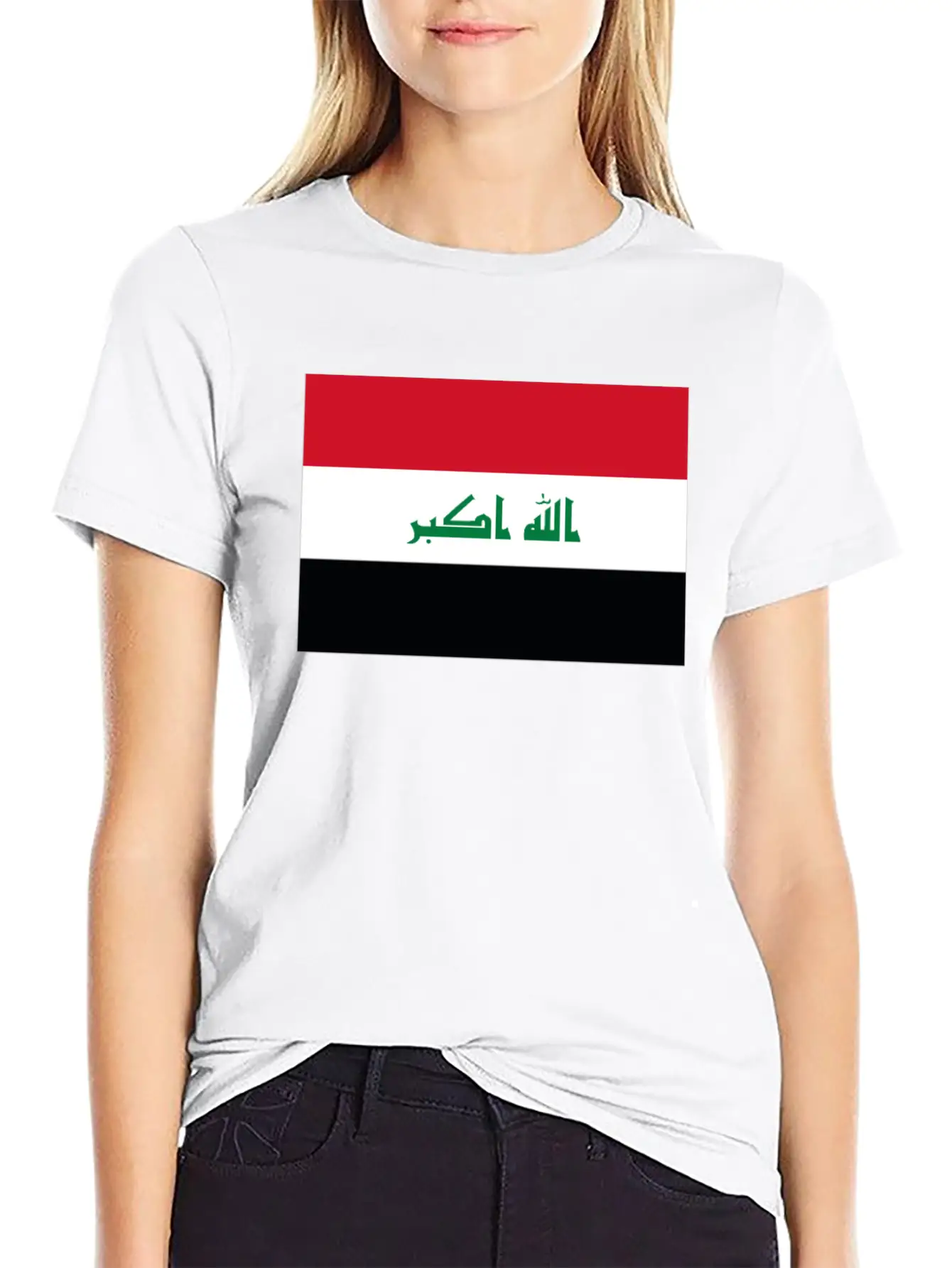 Official Iraq Flag Iraqi Country Pride Lightweight Cotton T-Shirt – Daily Comfort Graphic Shirt
