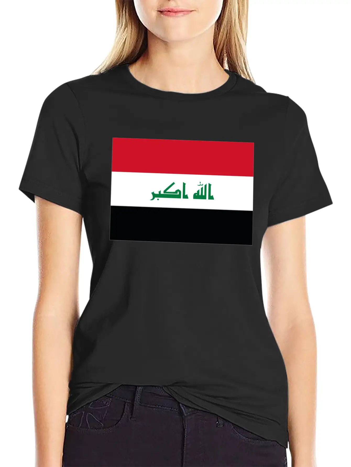 Official Iraq Flag Iraqi Country Pride Lightweight Cotton T-Shirt – Daily Comfort Graphic Shirt