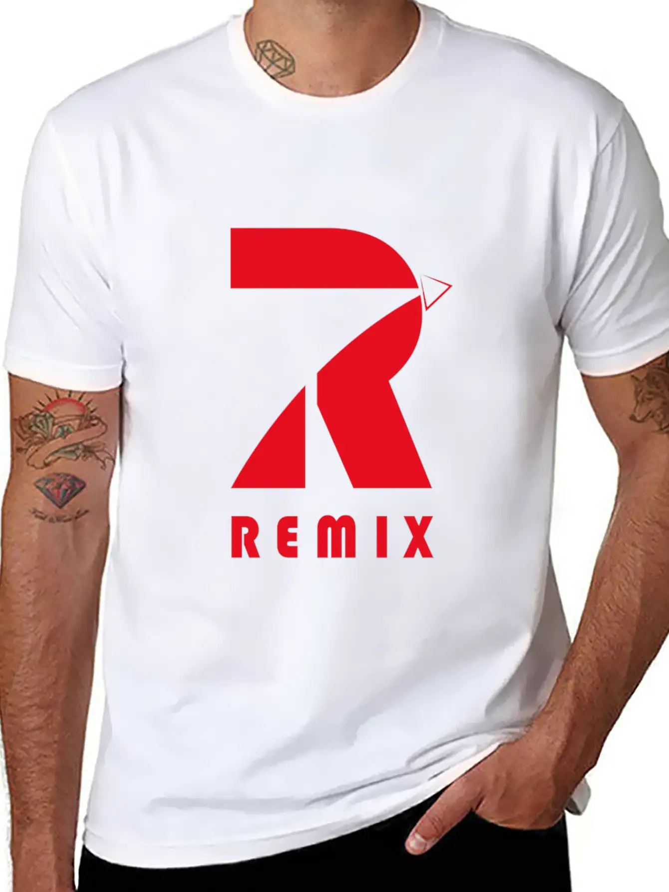 Official Logo Remix´s Clothing Essential Cotton Tee For Daily Outfits – Unisex Style