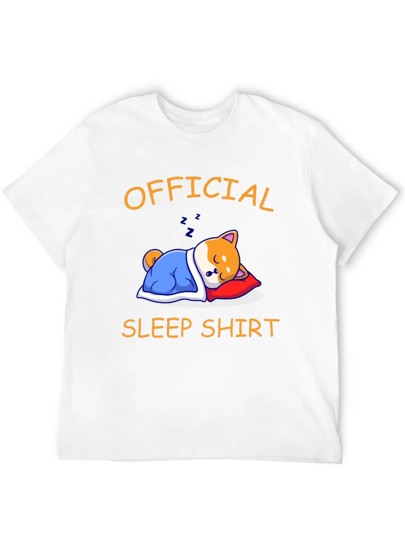 Official Sleep Shirt Lightweight Cotton T-Shirt – Daily Comfort Graphic Shirt